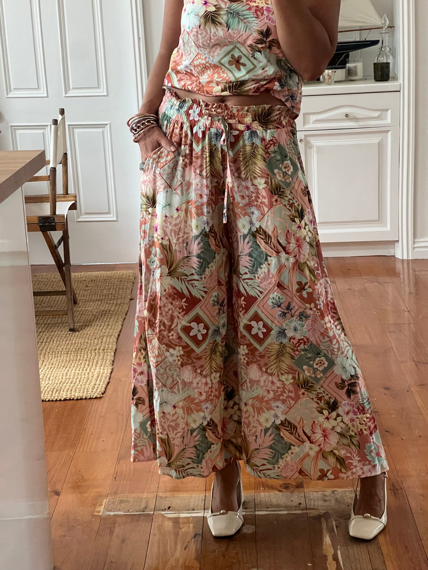 Florida Palazzo Wide Leg Pants
