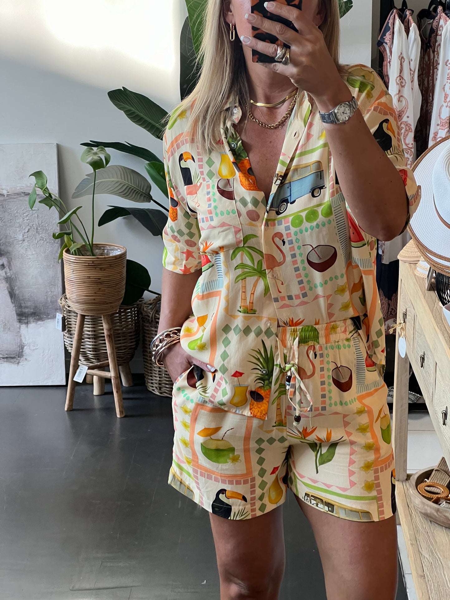 Summer 69 Shorts & Shirt 2 piece Set
