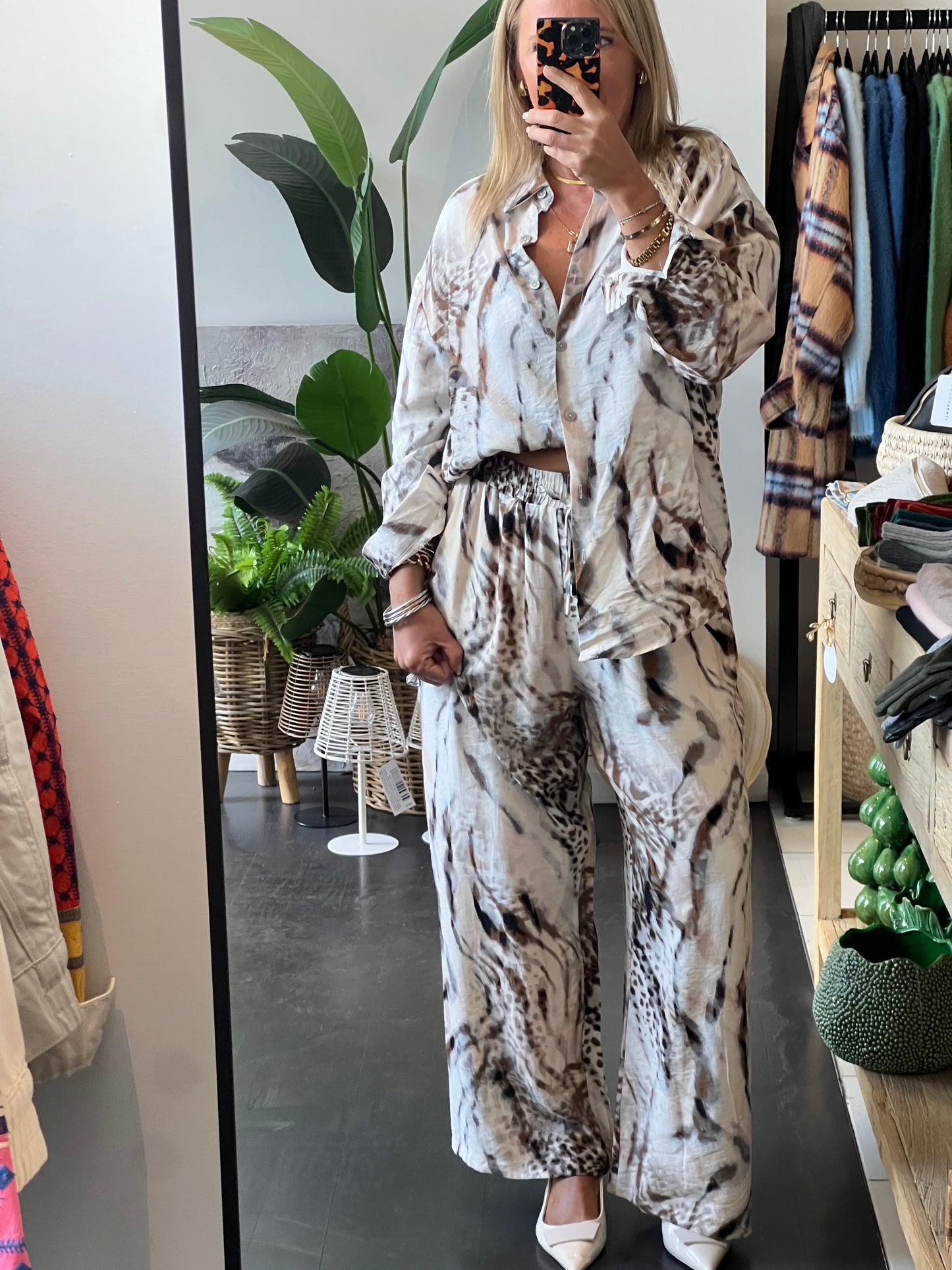 Snow Fox Top & Pants Set