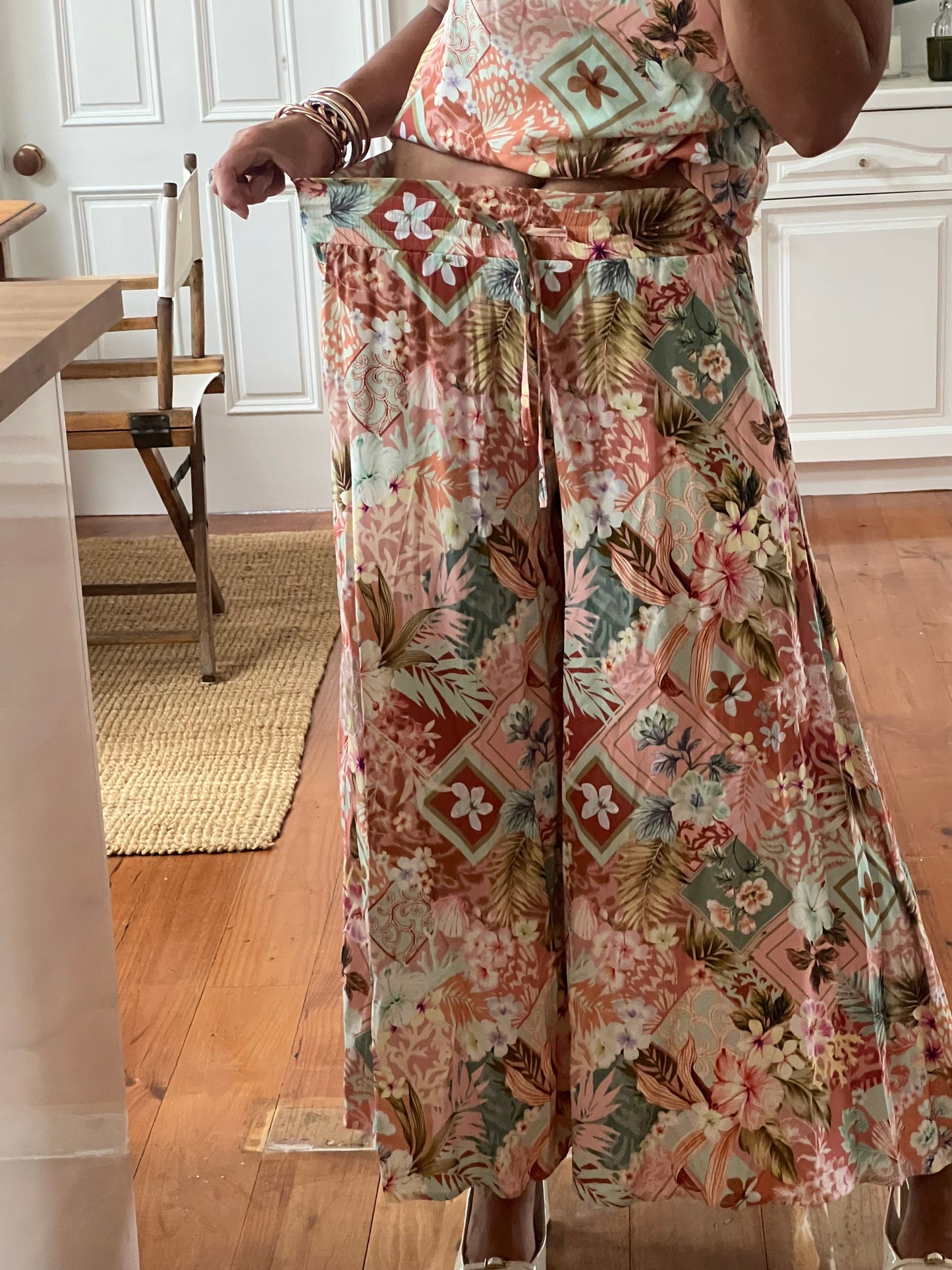 Florida Palazzo Wide Leg Pants