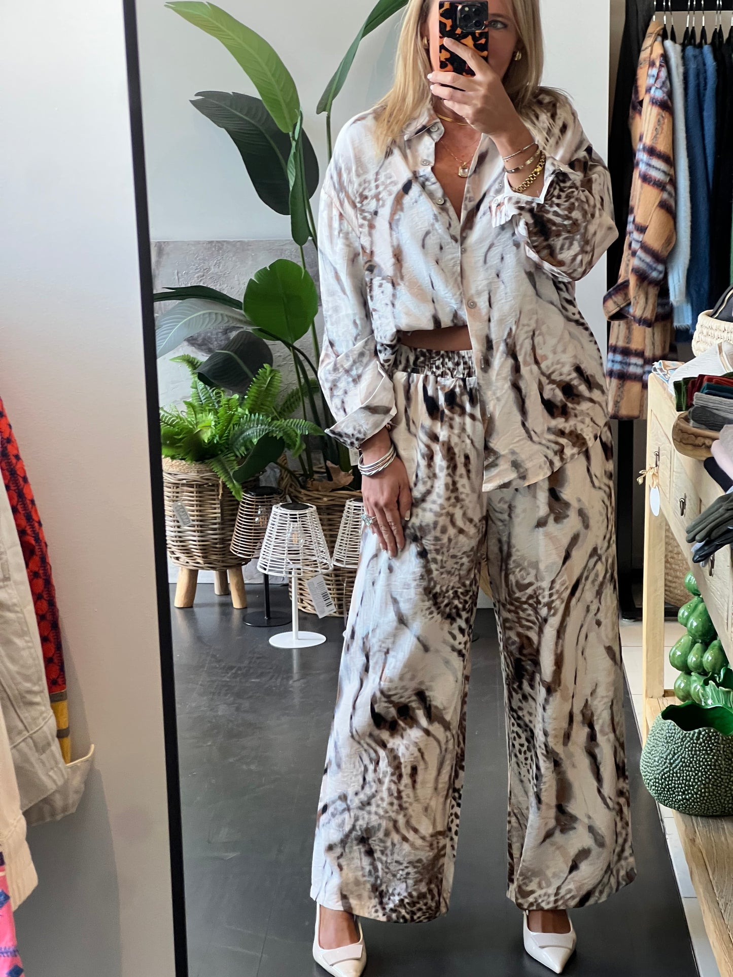 Snow Fox Top & Pants Set