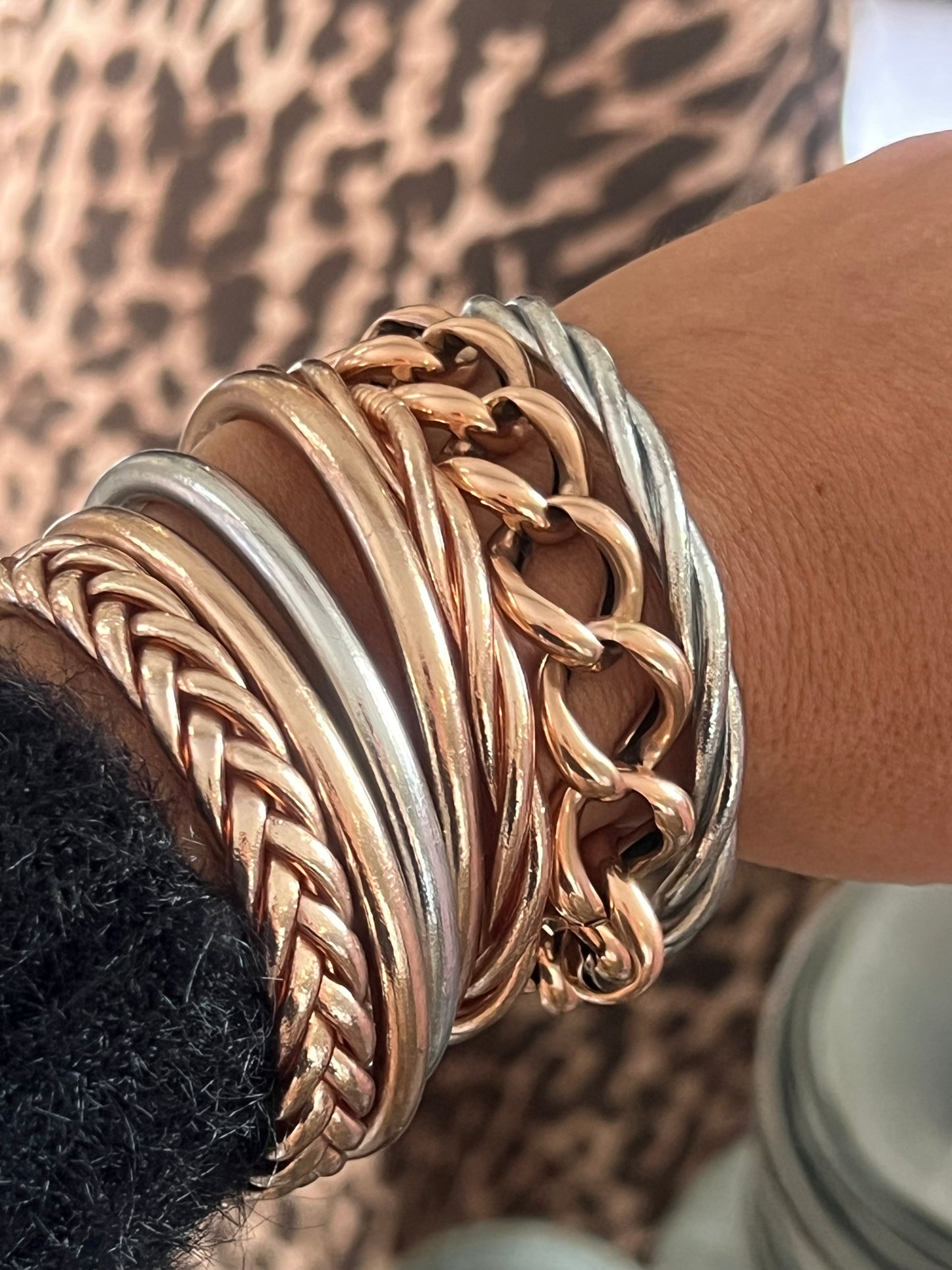 Authentic Buddhist Bangles from Paris - rose gold