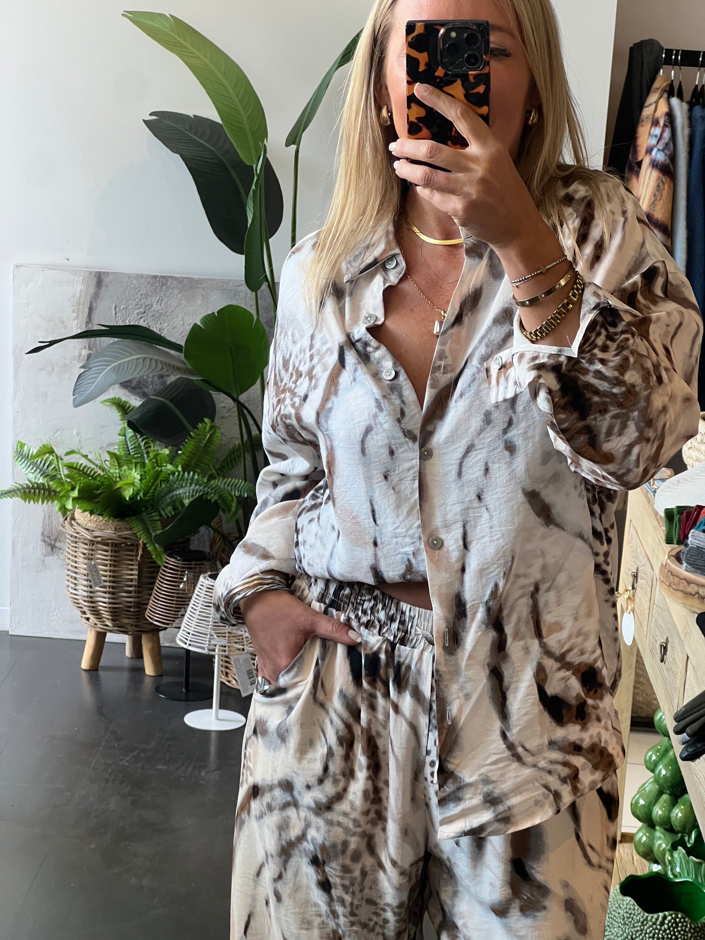 Snow Fox Top & Pants Set