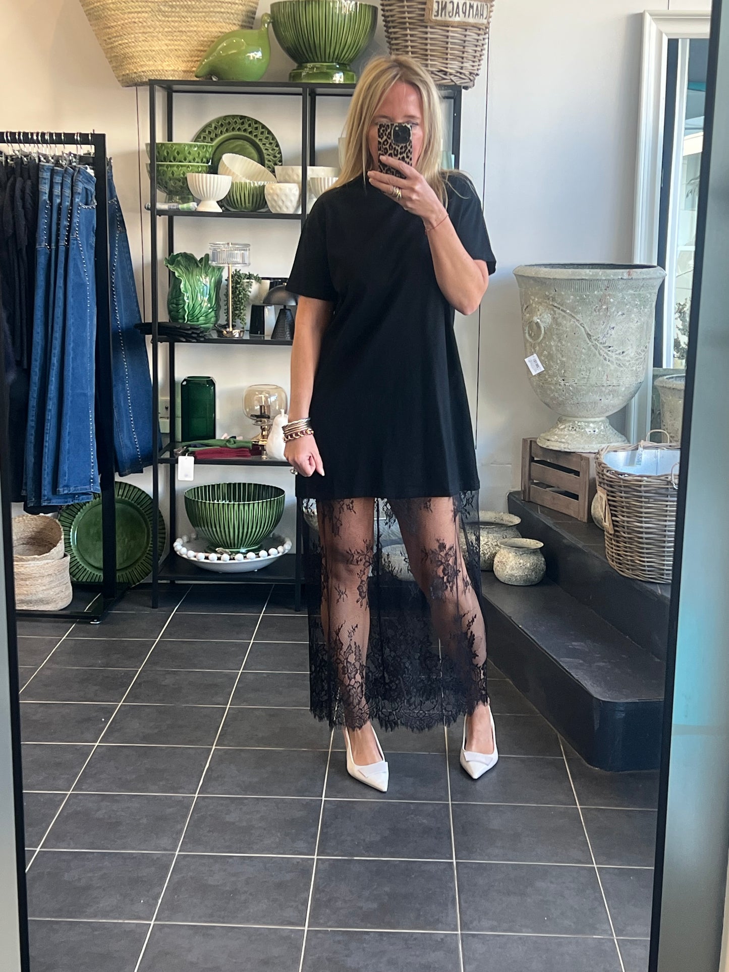 Lace T-Shirt Dress