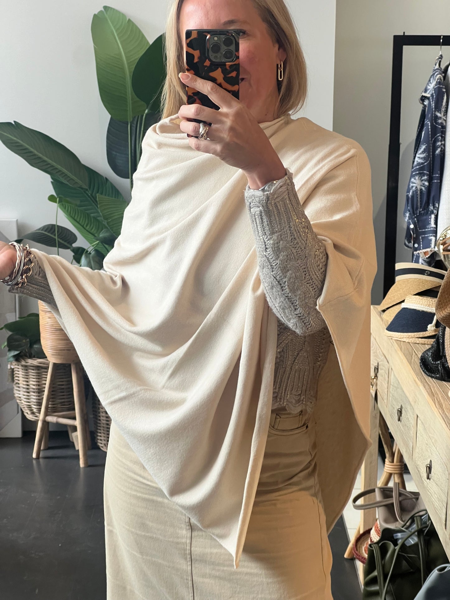 35 colours Travel Wrap Poncho- wool blend