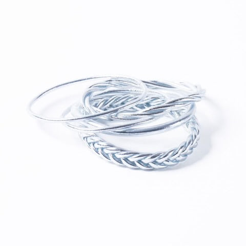 Authentic Buddhist Bangles from Paris - silver