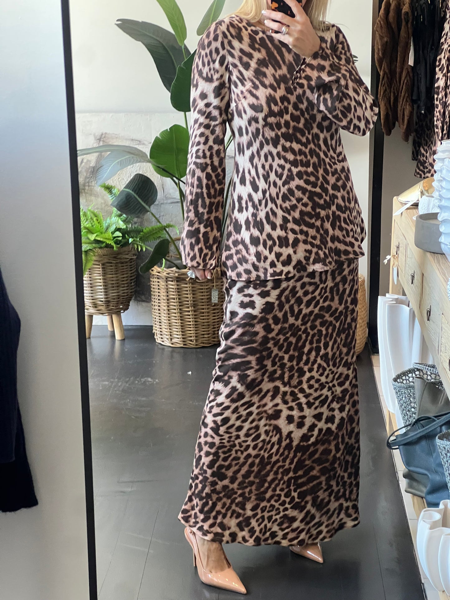 Savannah Leopard Set - 2 pc skirt & top