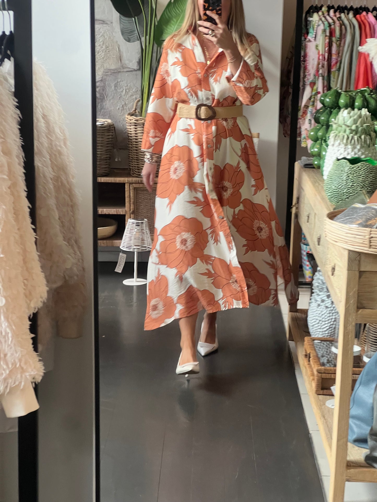 Marigold Maxi Shirt Dress