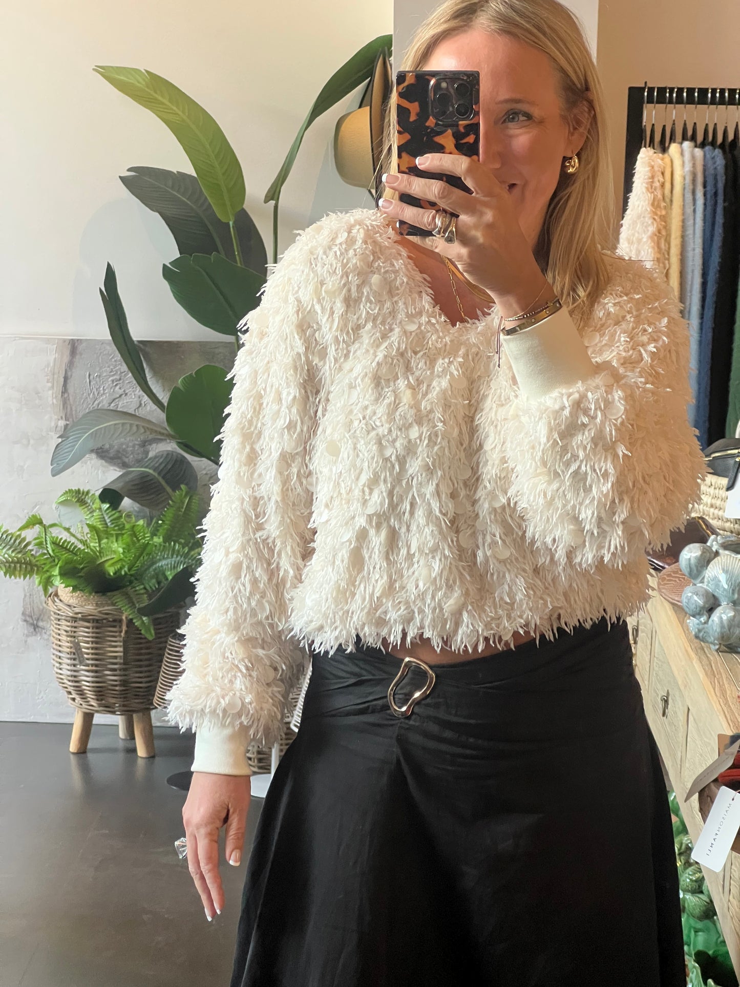 Shimmer & Shake Sequin Top