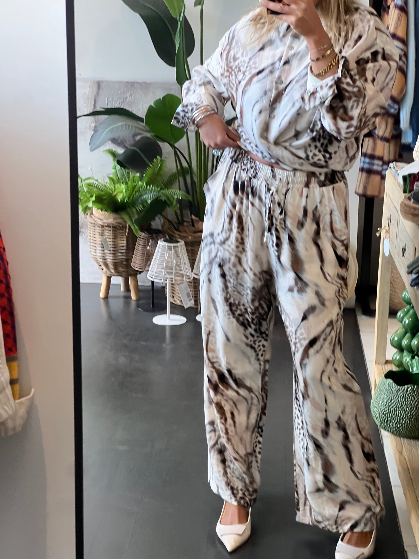 Snow Fox Top & Pants Set