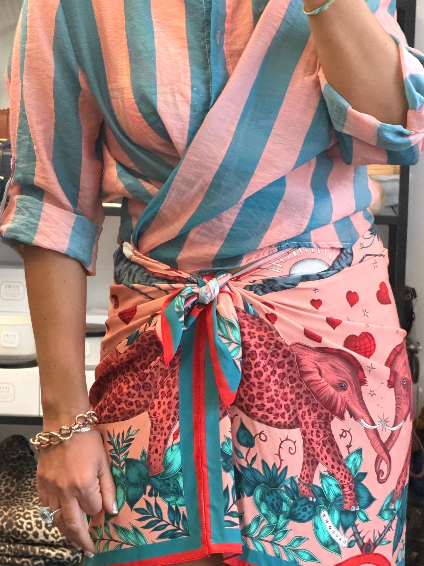 Stripe Shirt - pink & blue by Have One