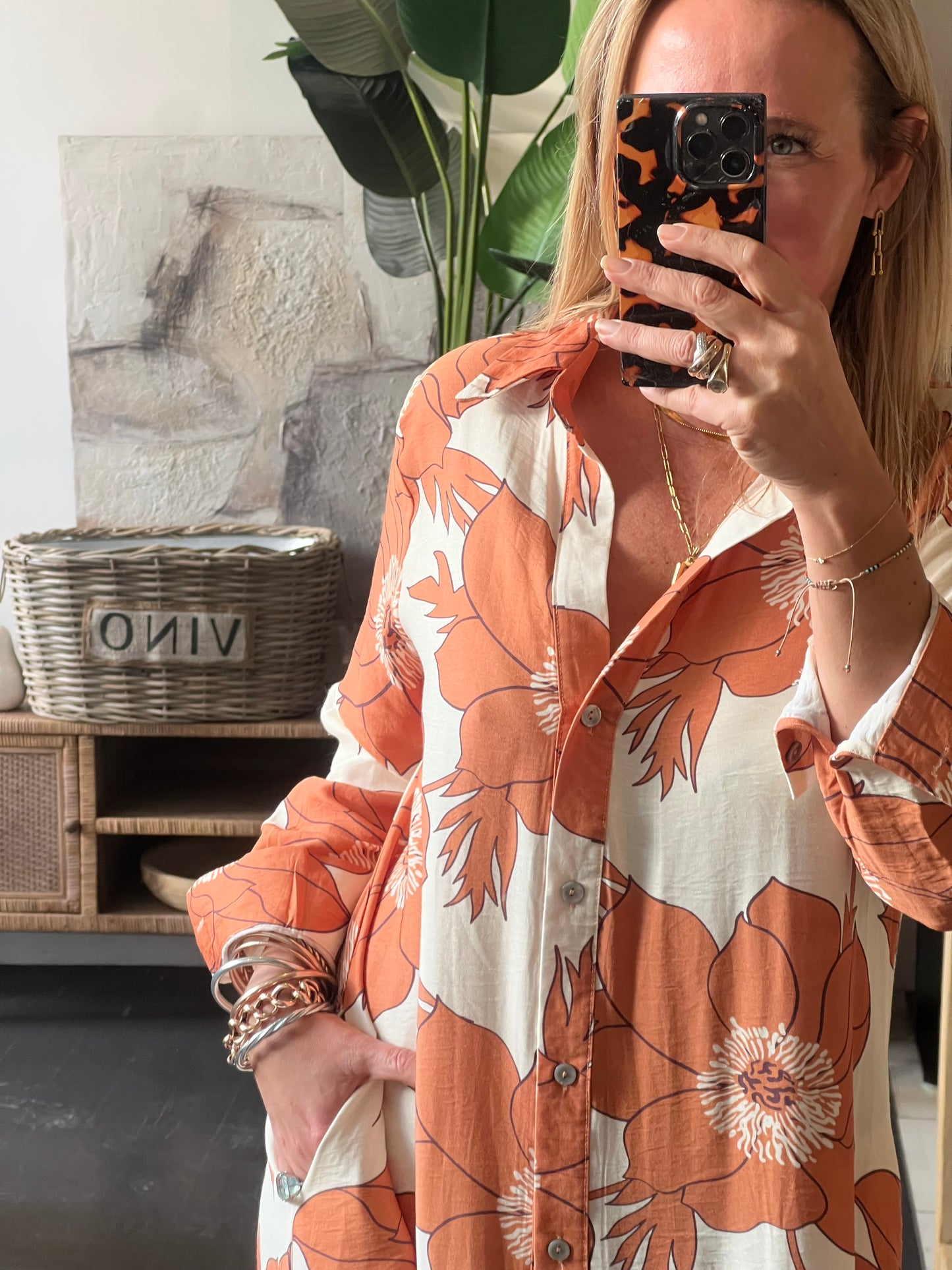 Marigold Maxi Shirt Dress