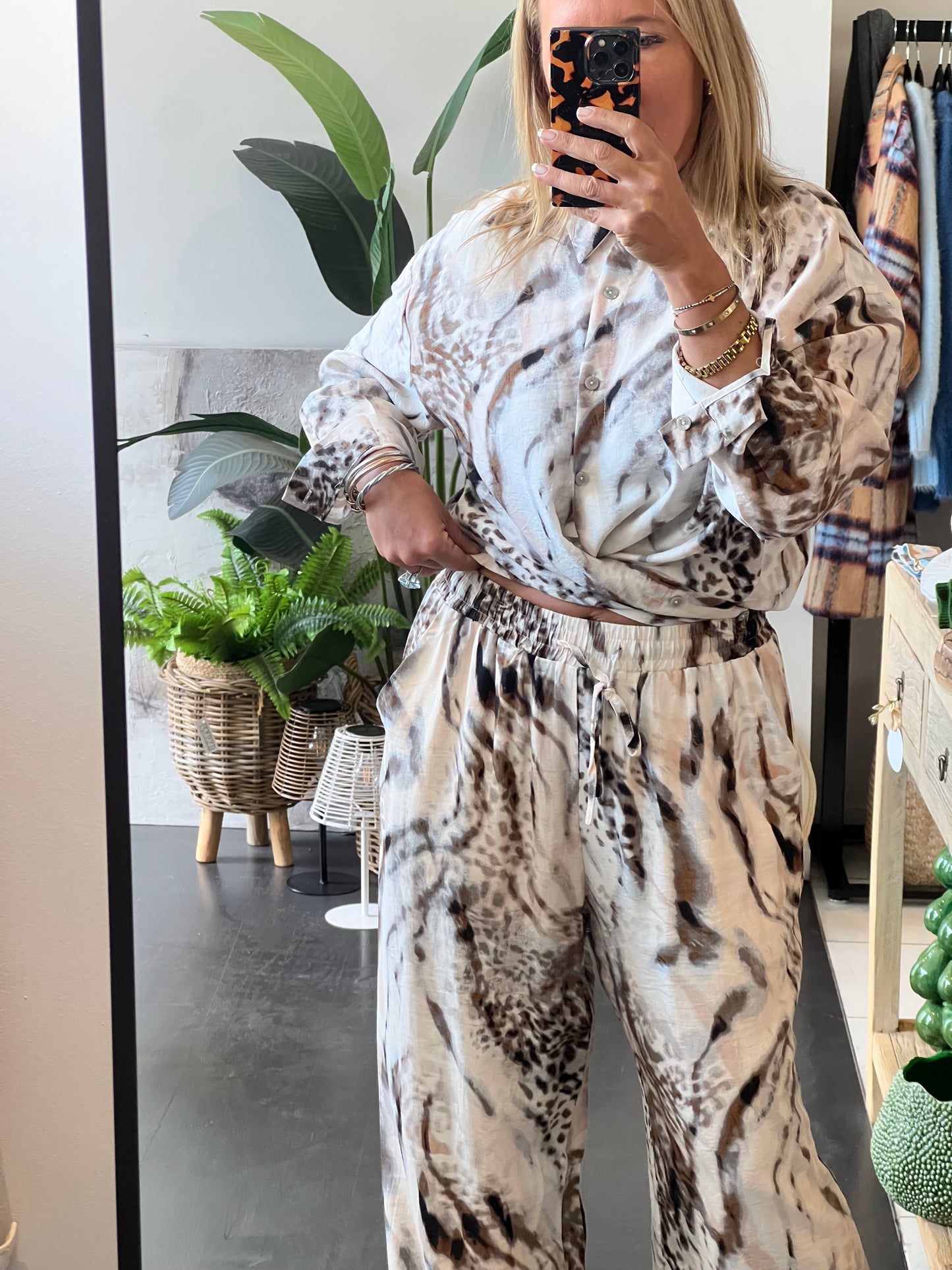 Snow Fox Top & Pants Set