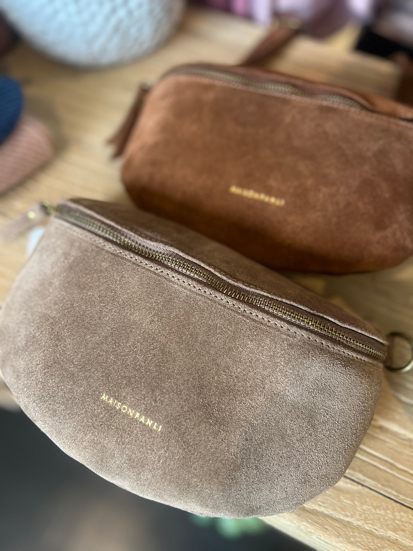 Maison FANLI leather cross body bum bag