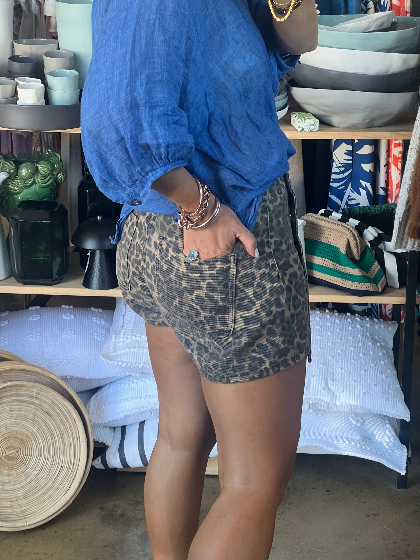 Leopard Skort