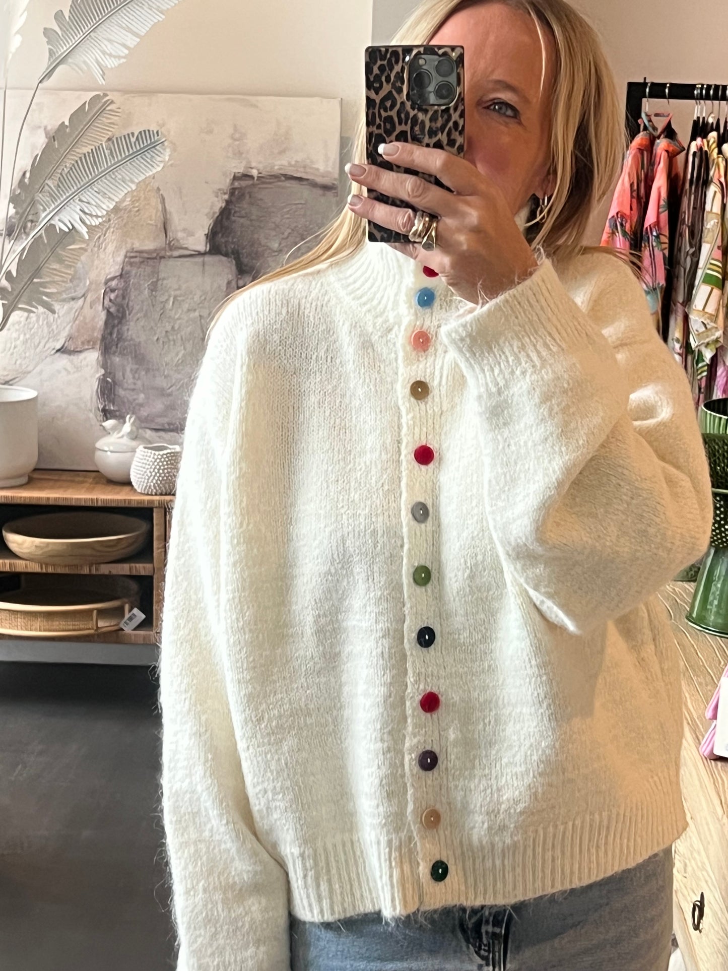 Button Cardi Knit