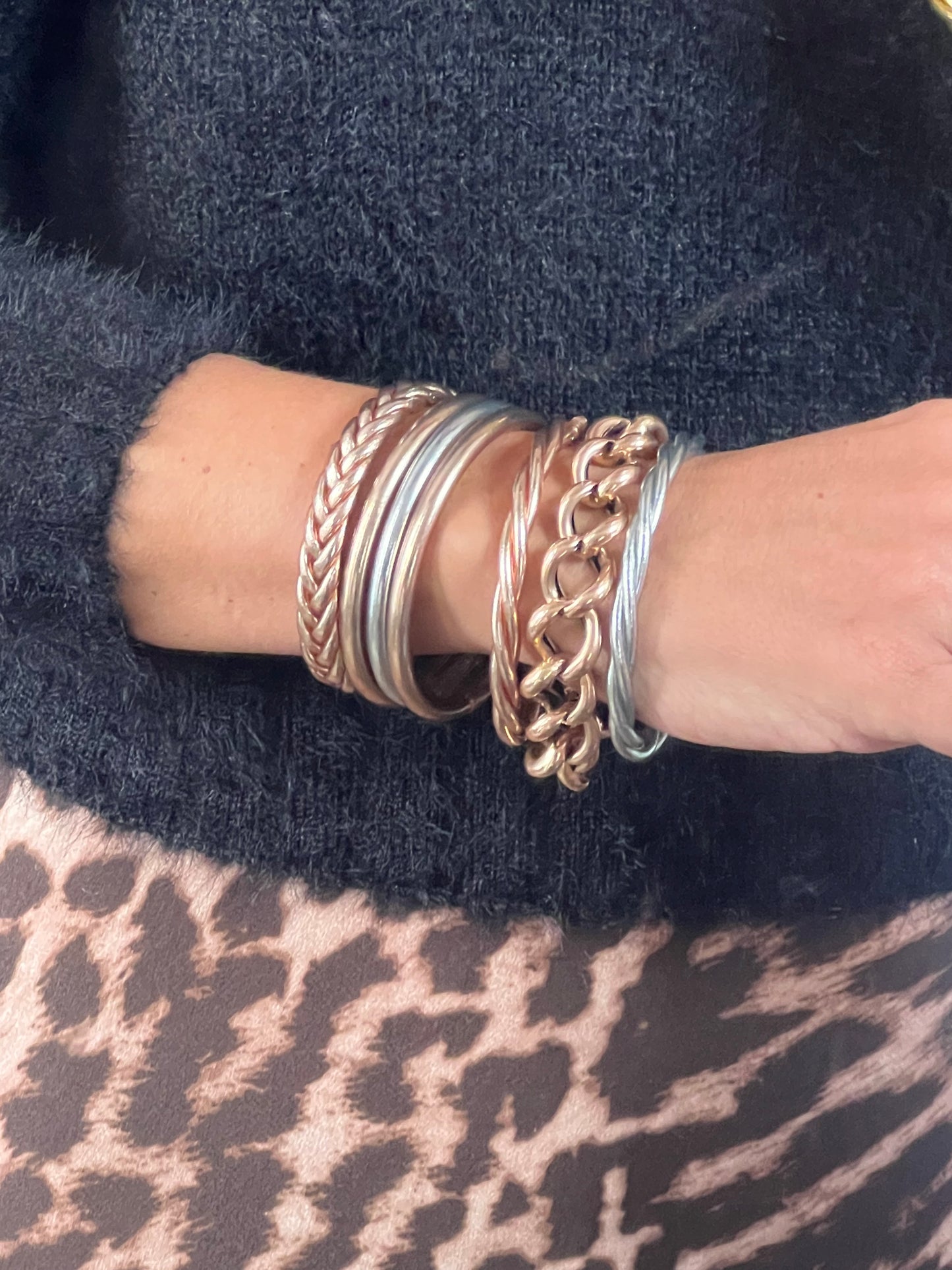 Authentic Buddhist Bangles from Paris - rose gold