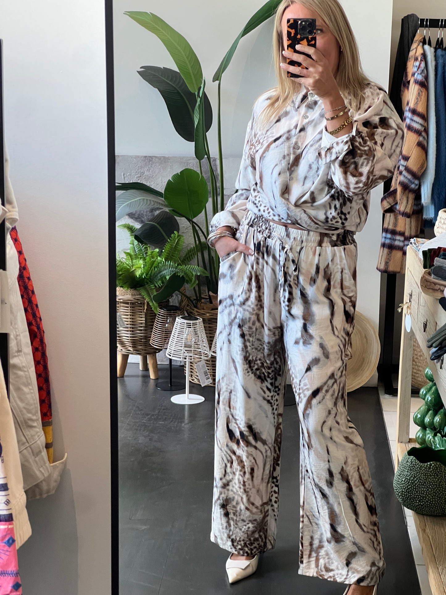 Snow Fox Top & Pants Set