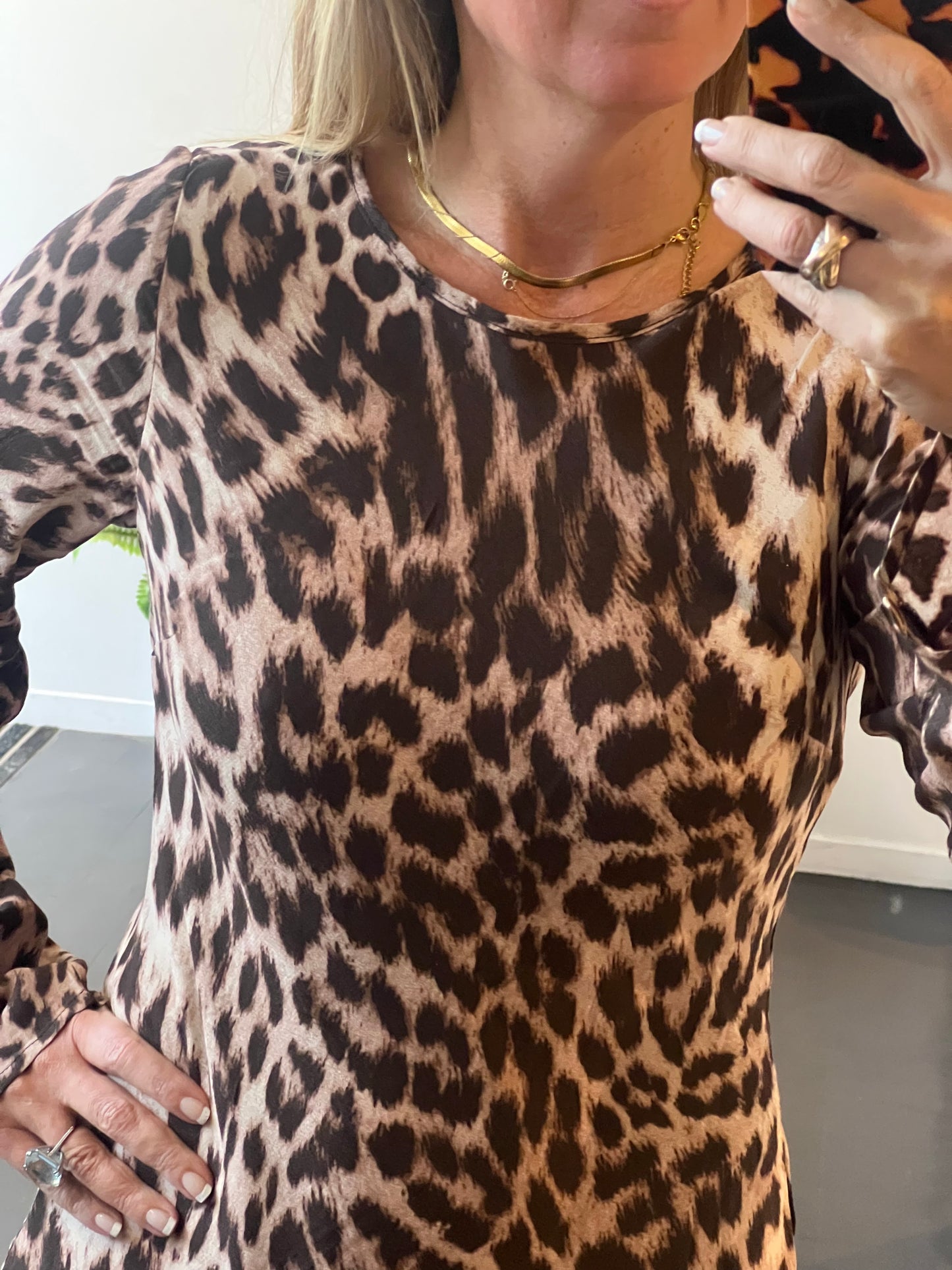 Savannah Leopard Long Sleeve Top