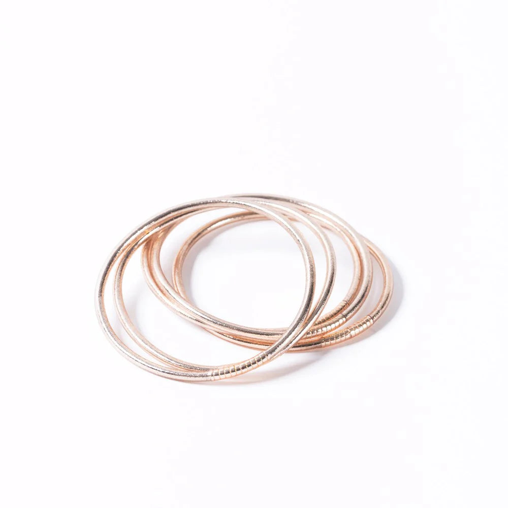 Authentic Buddhist Bangles from Paris - rose gold
