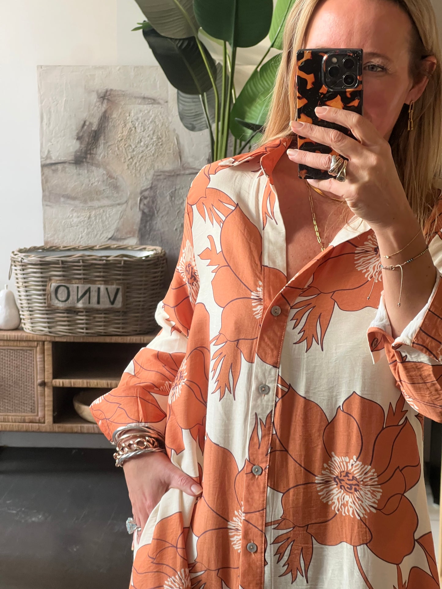 Marigold Maxi Shirt Dress