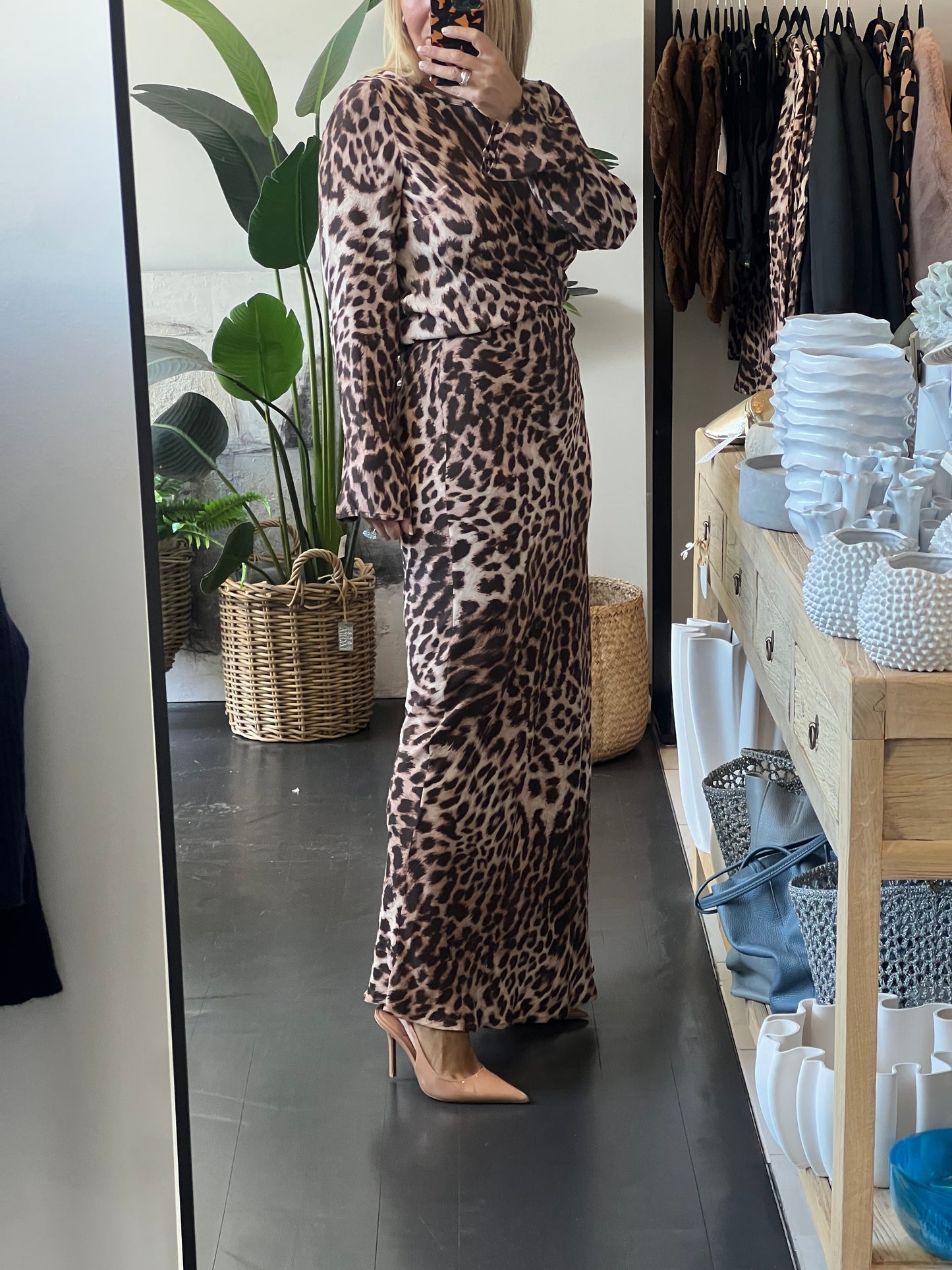 Savannah Leopard Maxi Skirt