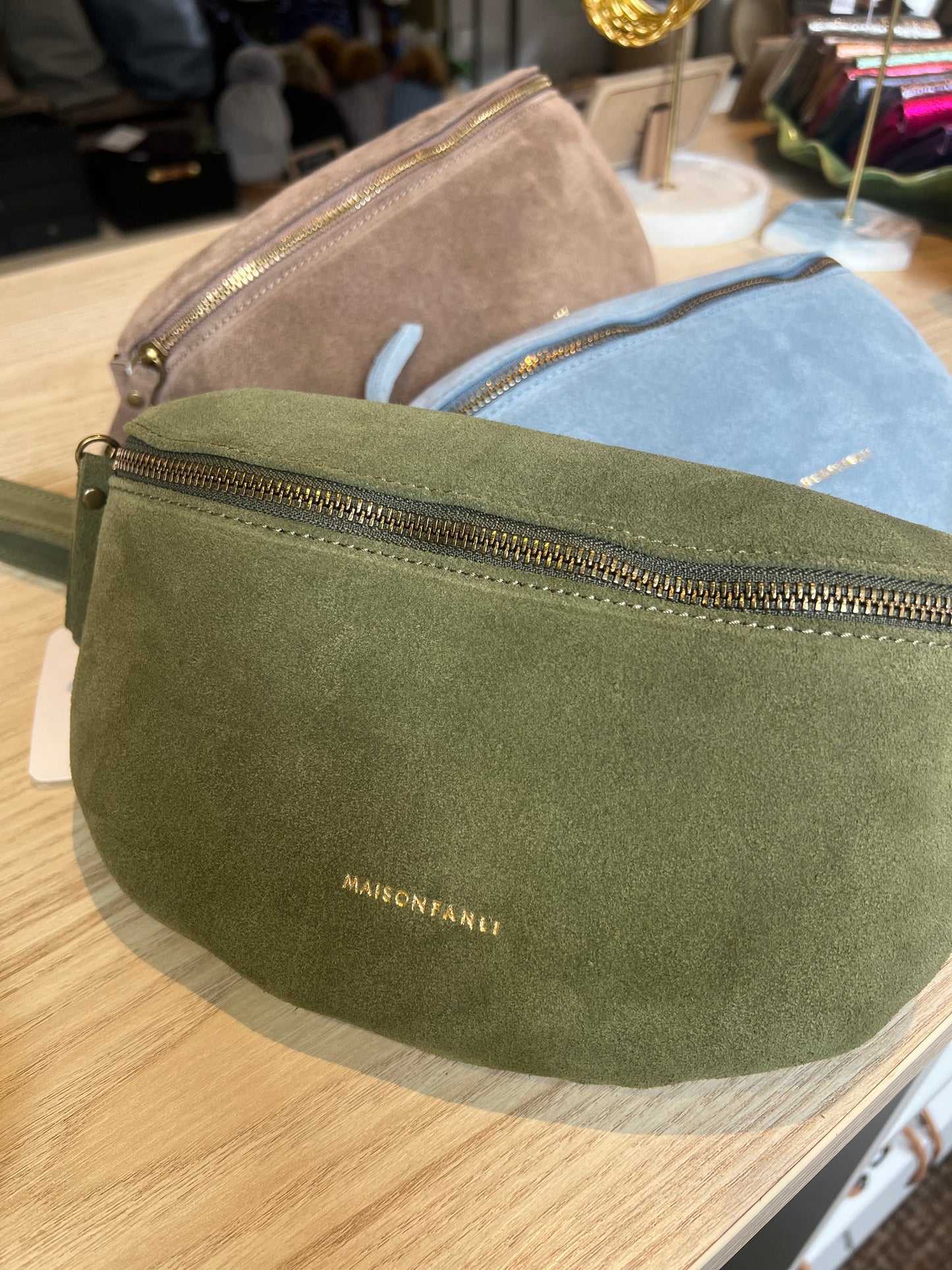 Maison FANLI leather cross body bum bag