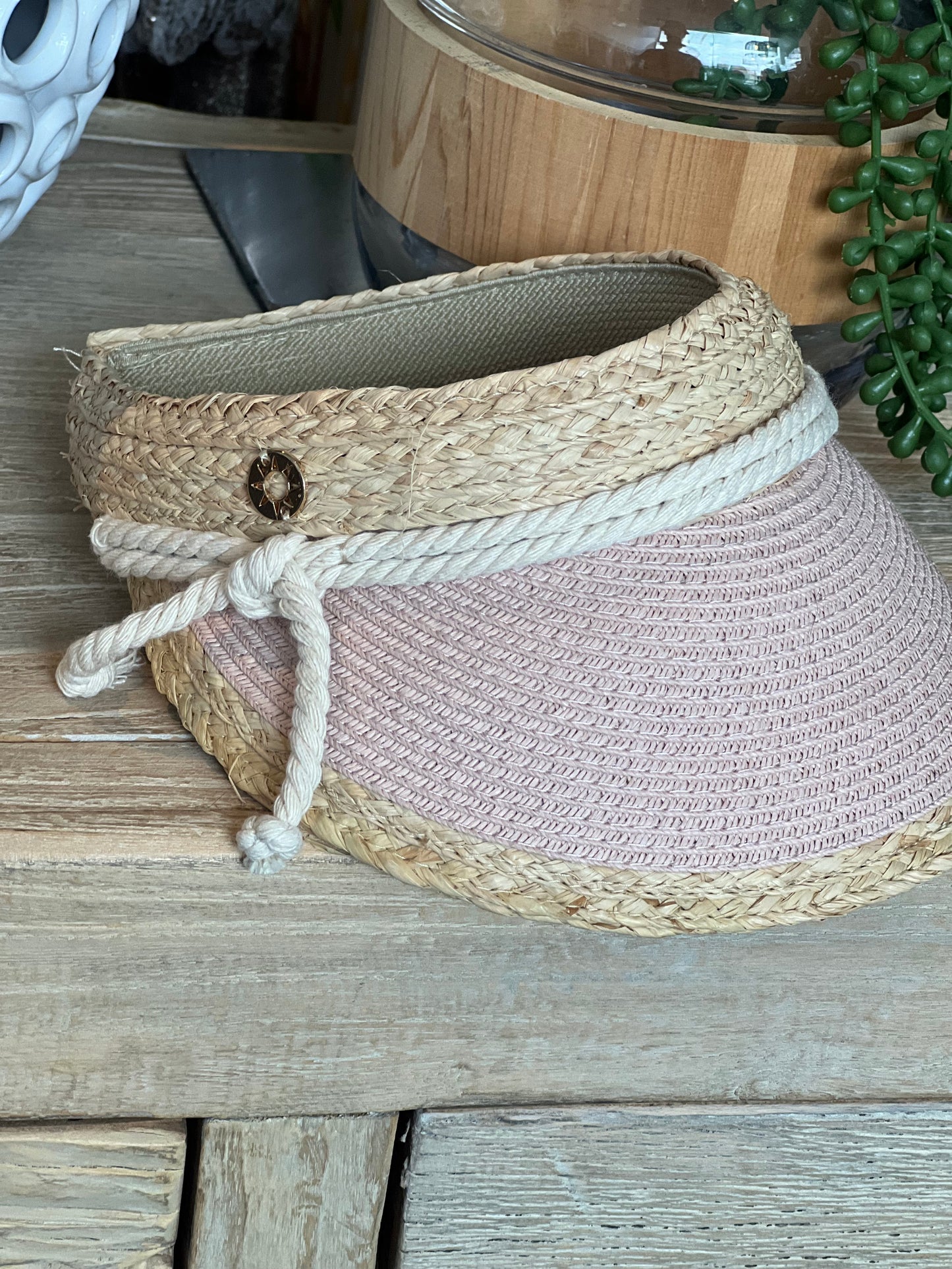 Palermo Visor Travel Hat - blush
