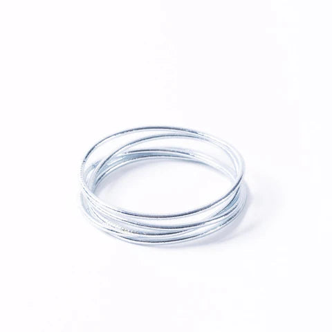 Authentic Buddhist Bangles from Paris - silver