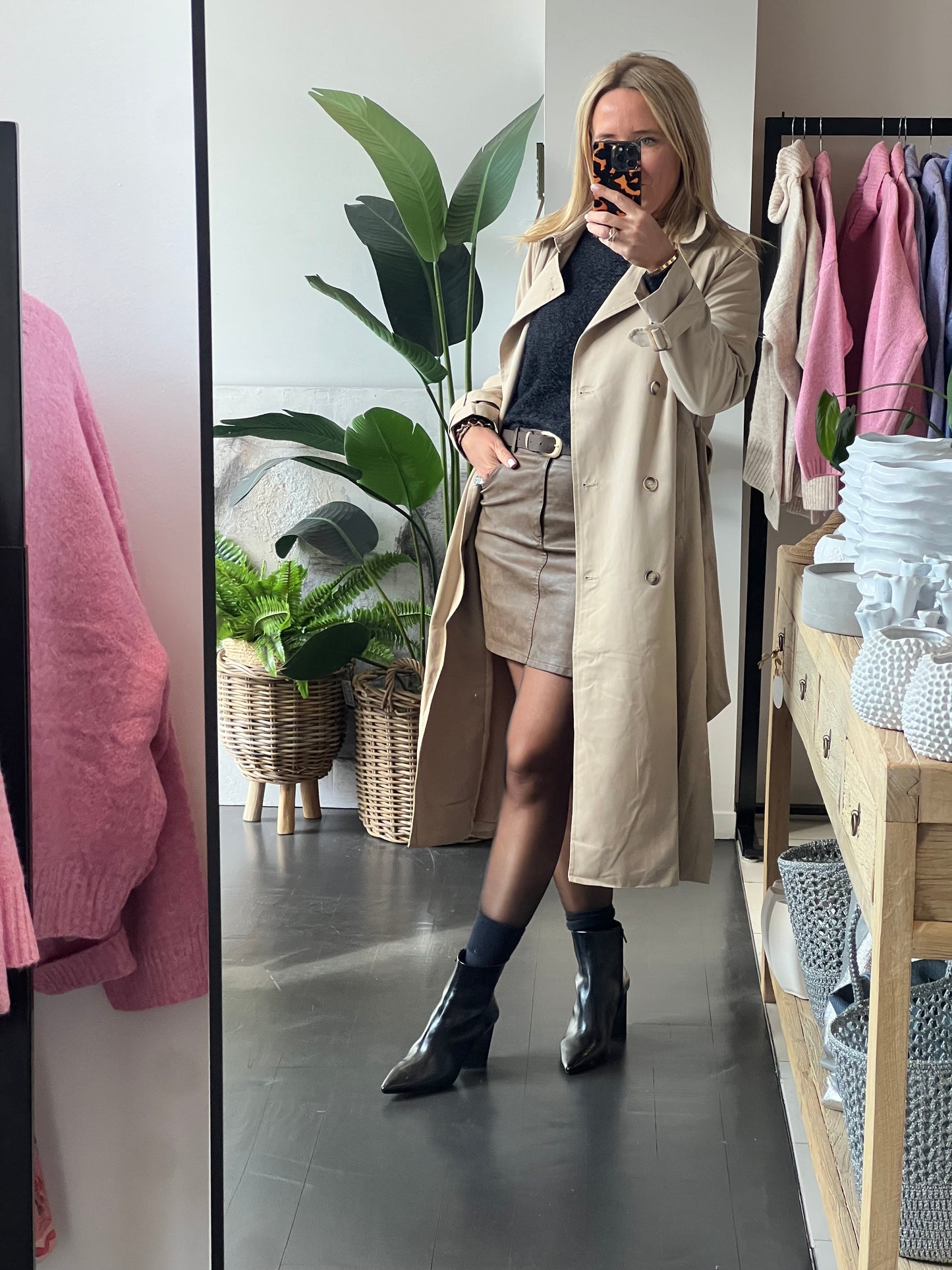 Trench Jacket Coat - beige