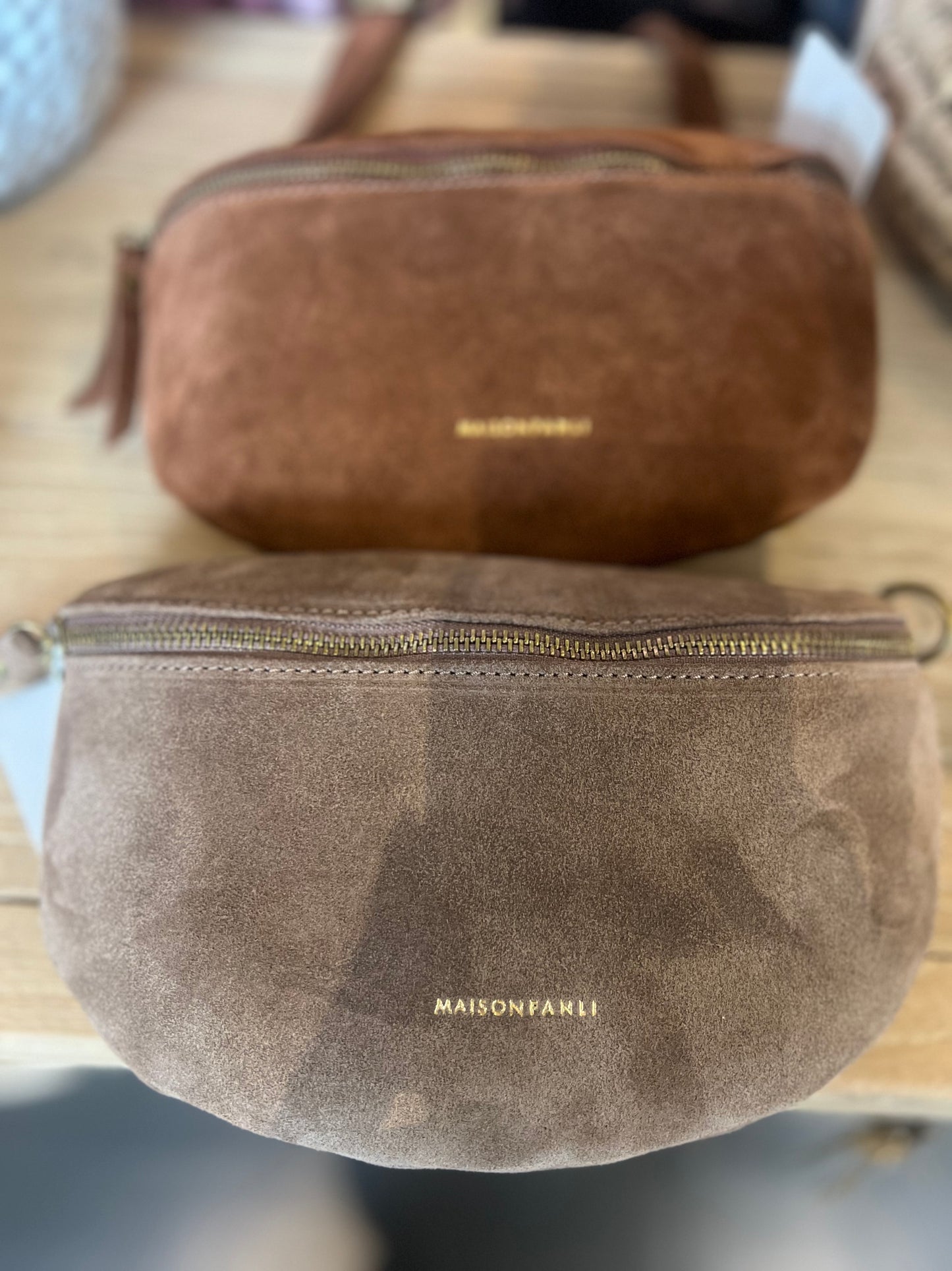 Maison FANLI leather cross body bum bag