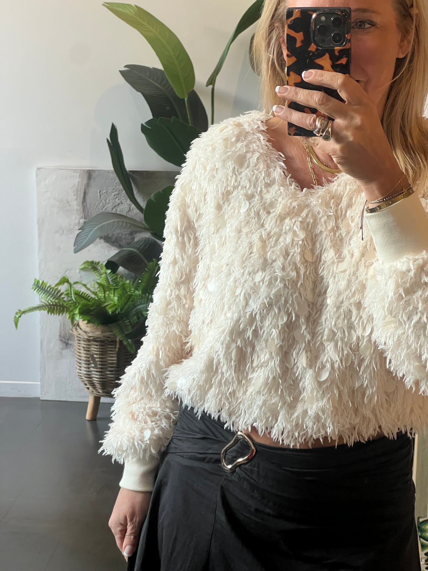 Shimmer & Shake Sequin Top