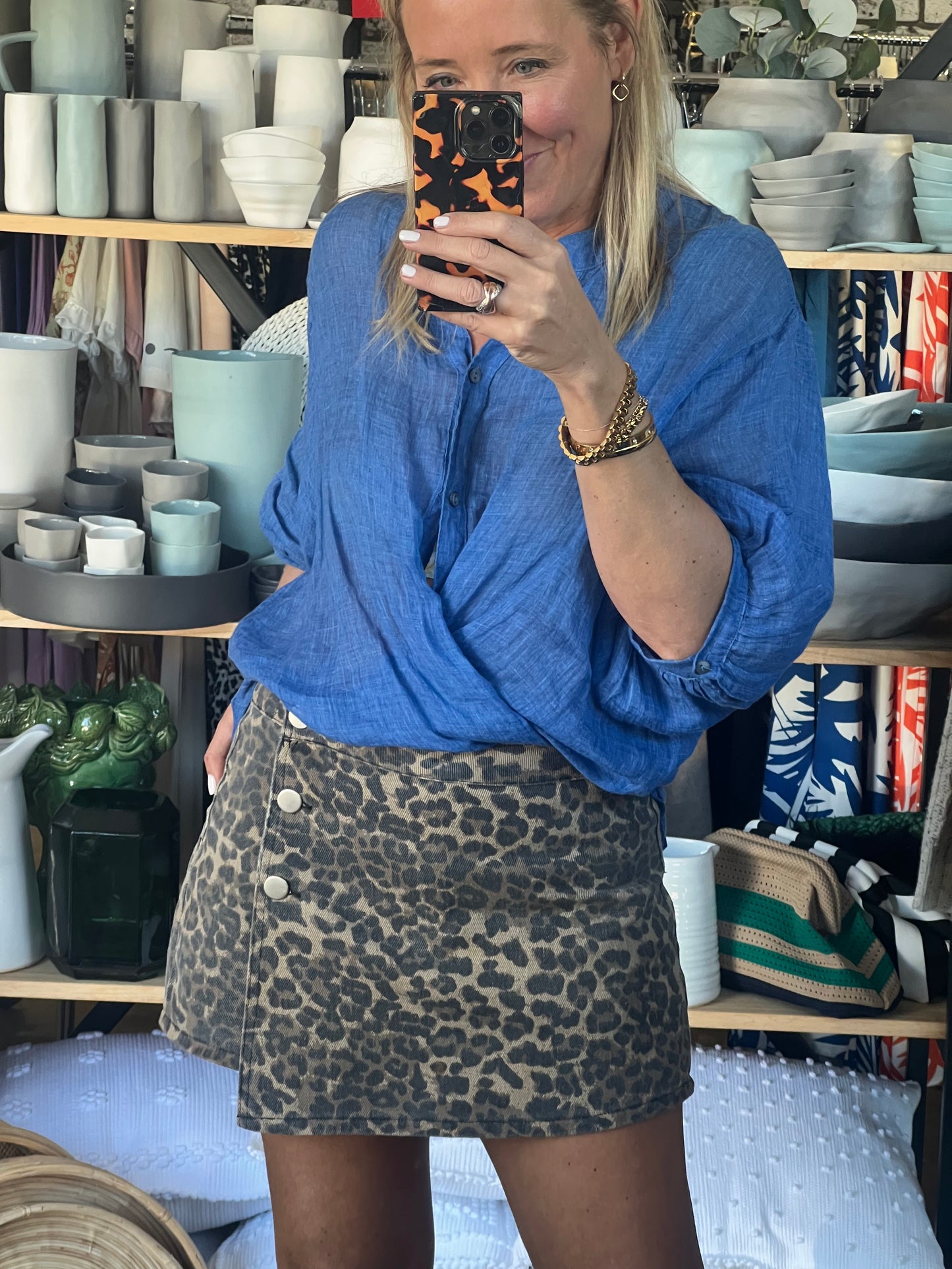 Leopard Skort