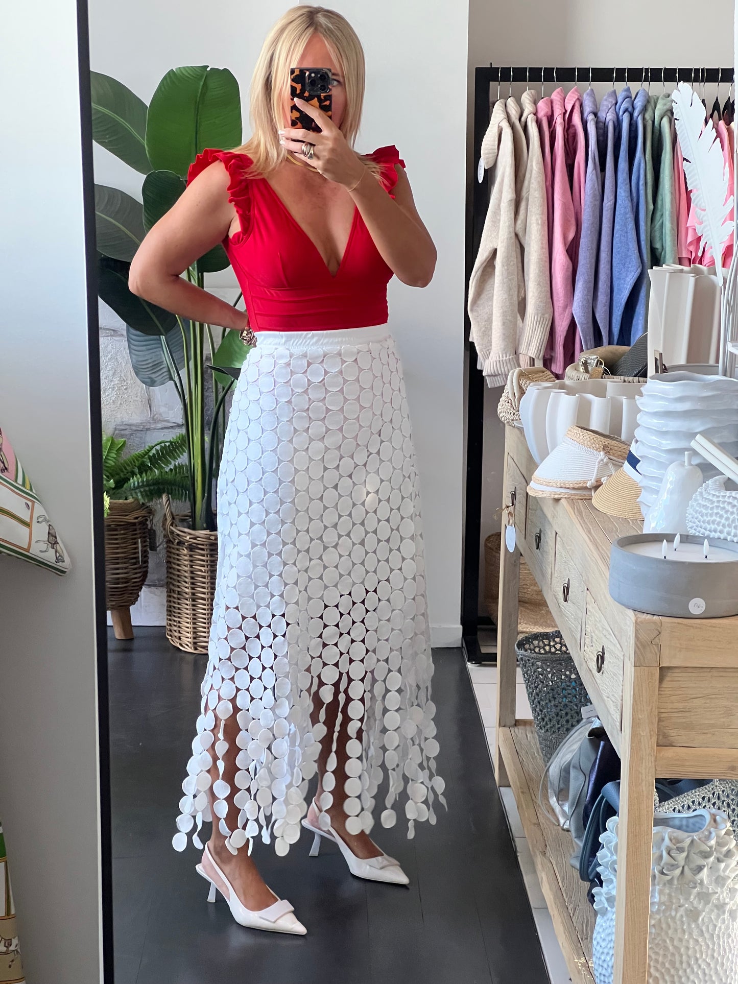 Monte Carlo Skirt -White