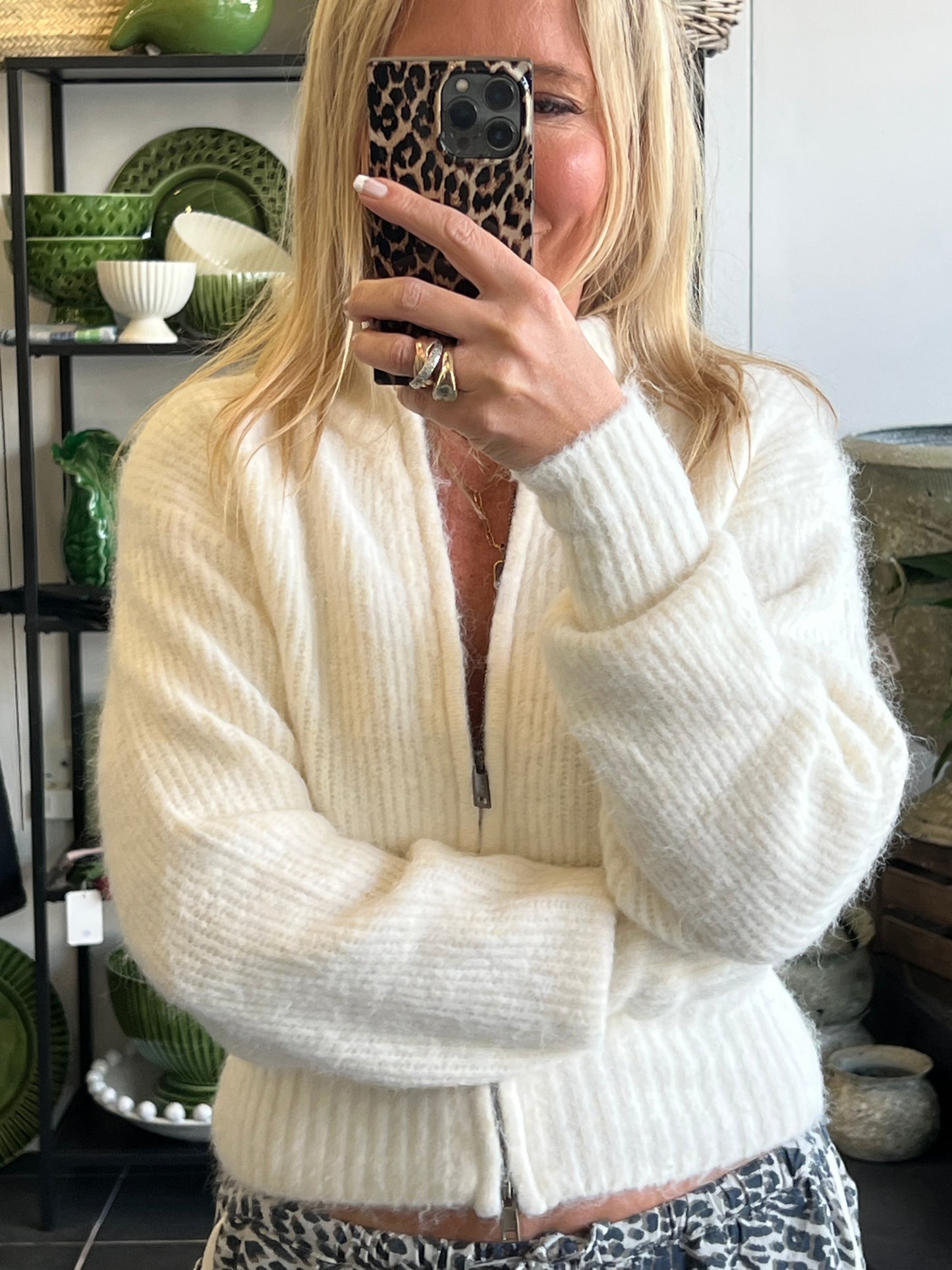 Zip Knit - winter white