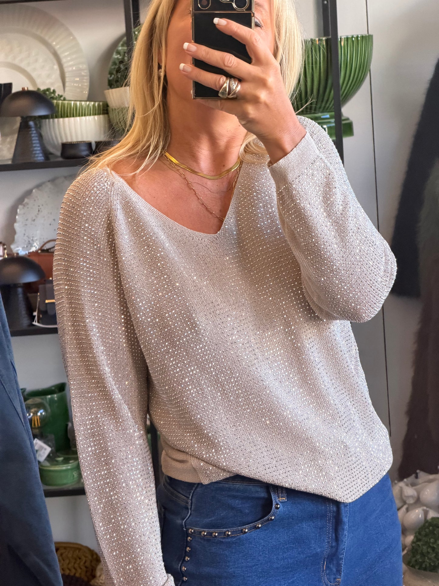 Twinkle Long Sleeve- silver