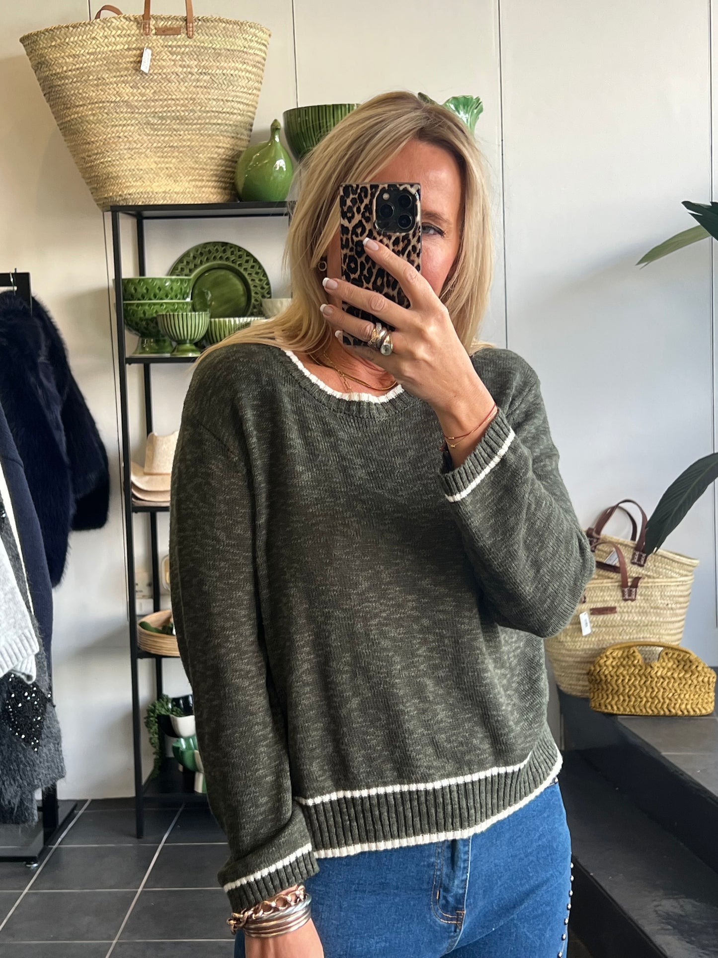 Light Weight Knit- khaki
