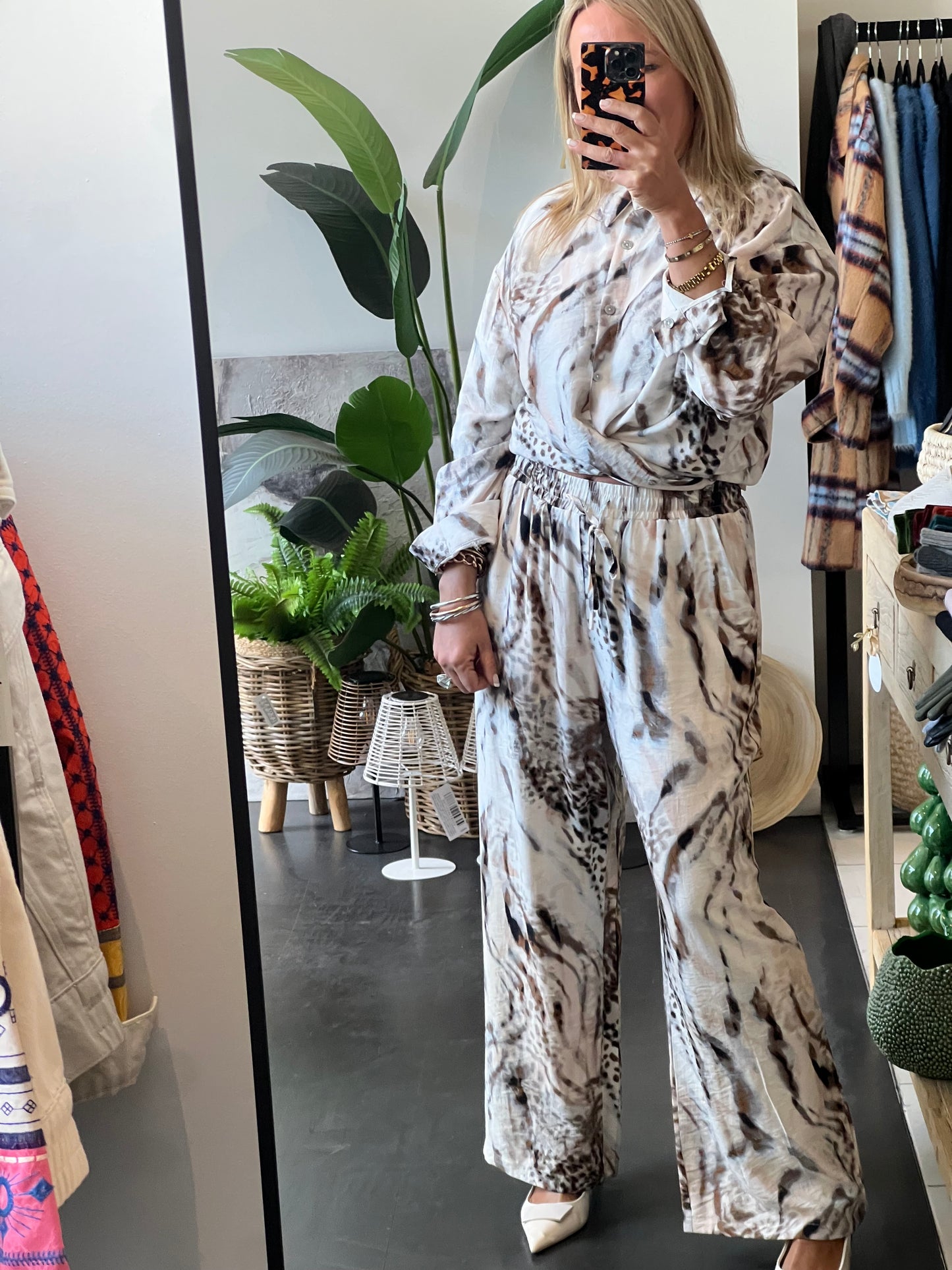 Snow Fox Top & Pants Set