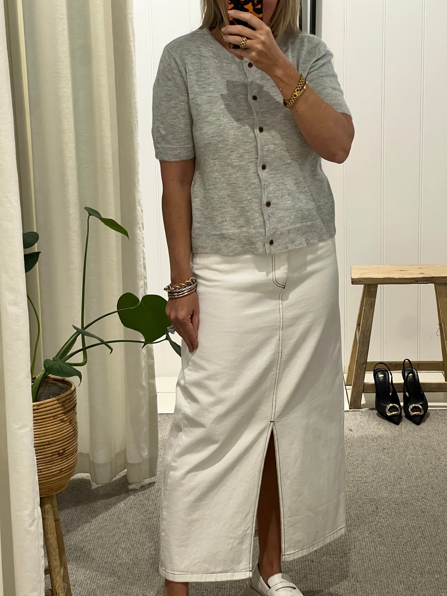 Basics -short sleeve Knit Sweater