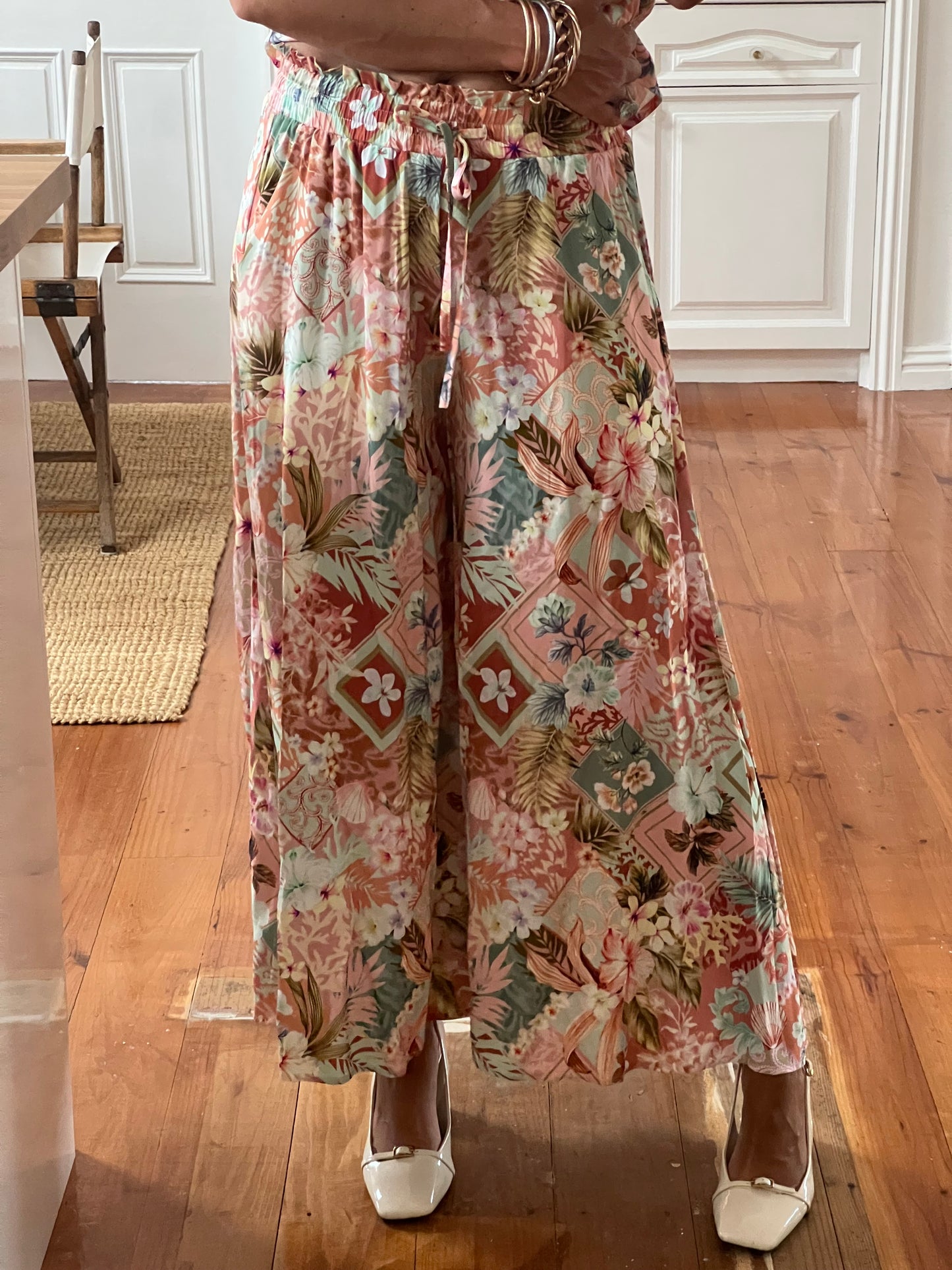 Florida Palazzo Wide Leg Pants
