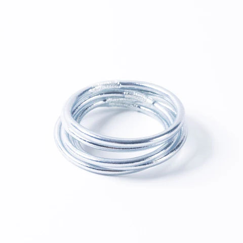 Authentic Buddhist Bangles from Paris - silver
