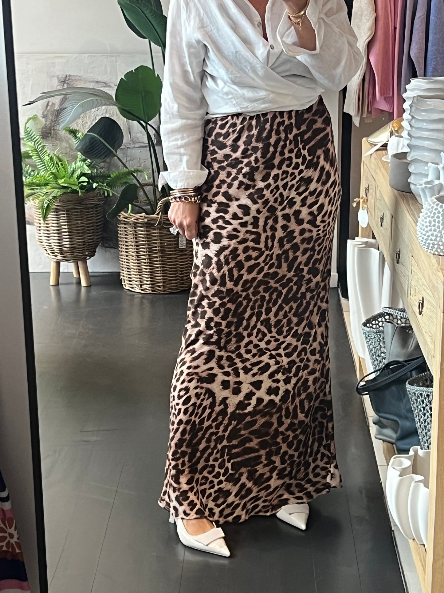 Savannah Leopard Maxi Skirt