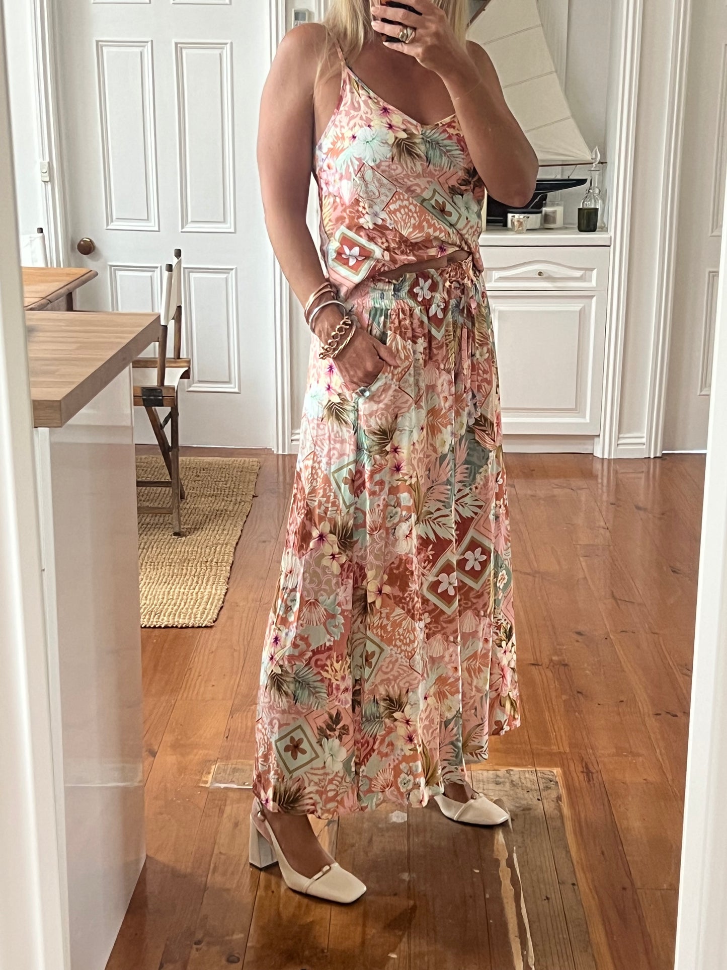 Florida Palazzo Wide Leg Pants