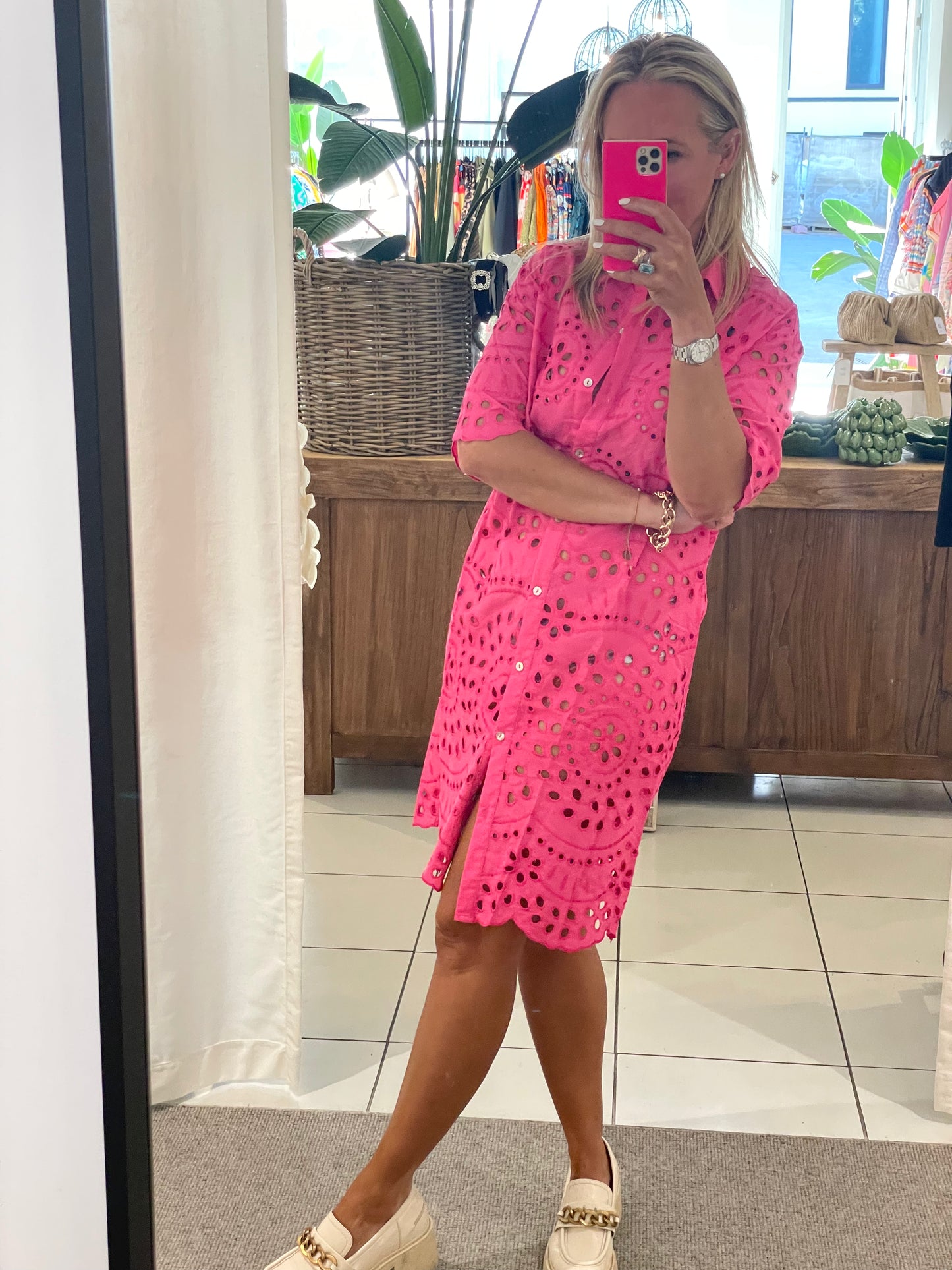 BEACH TO BAR Shirt Dress