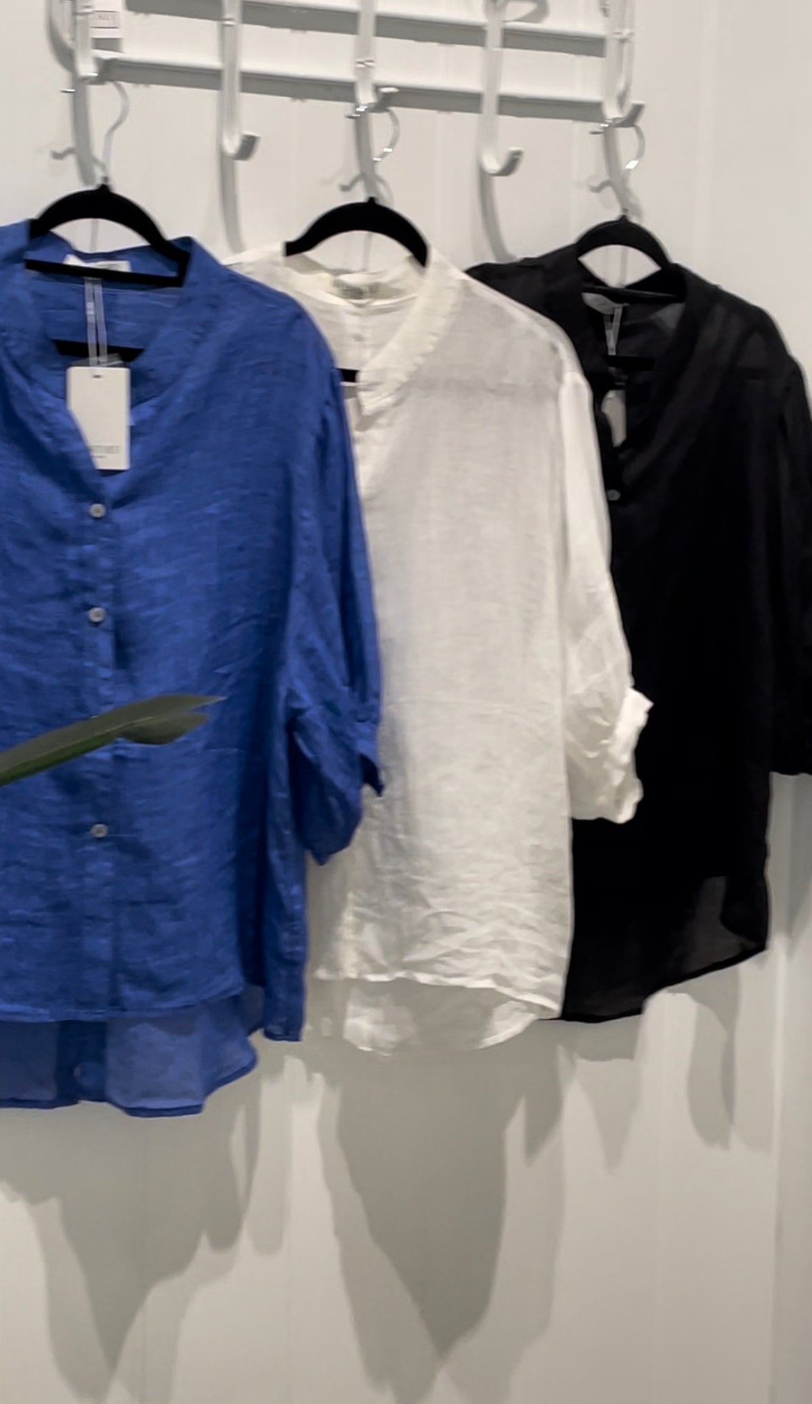 Fine Linen Shirt Travel Top - Tobacco