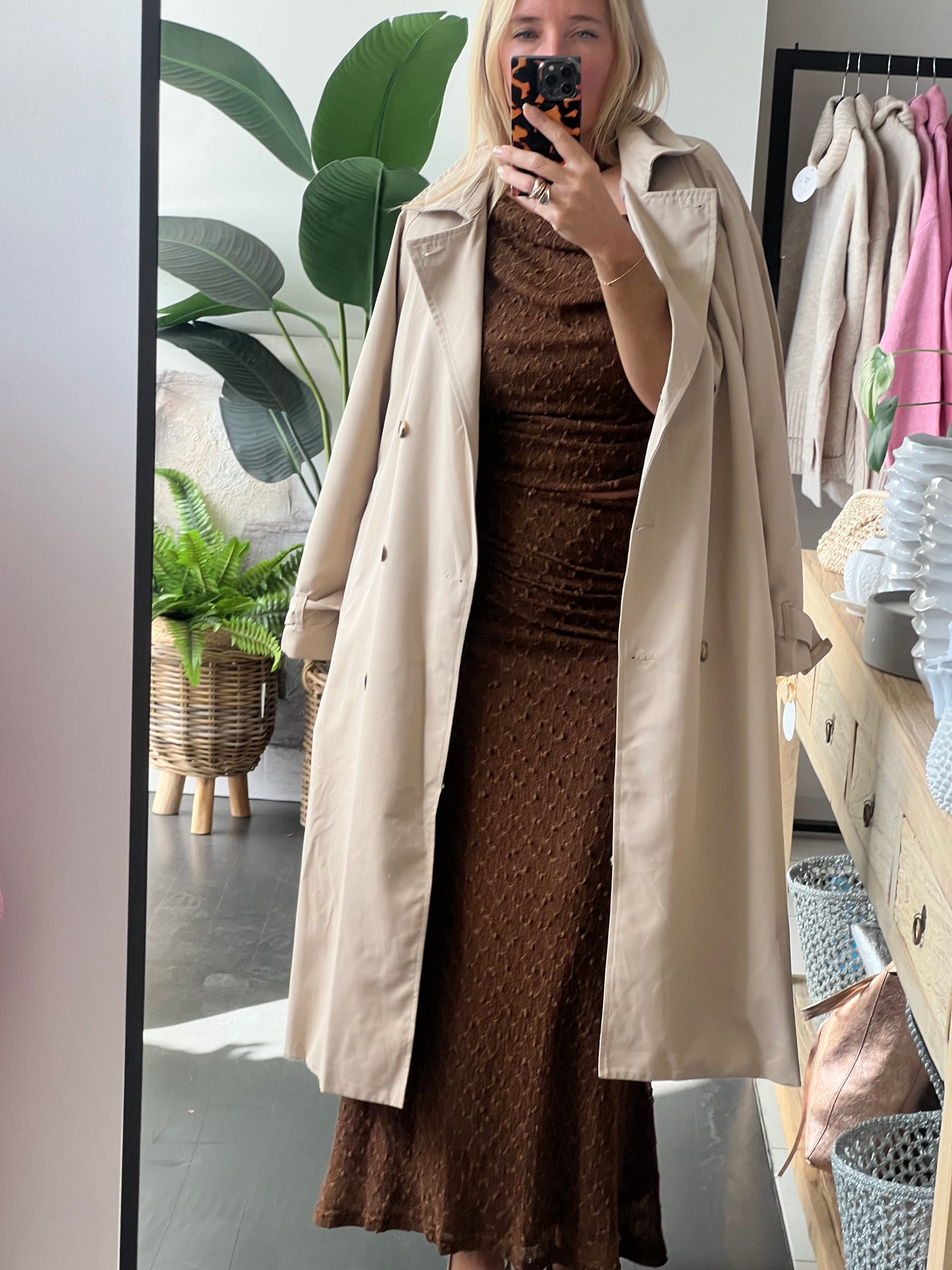 Trench Jacket Coat - beige