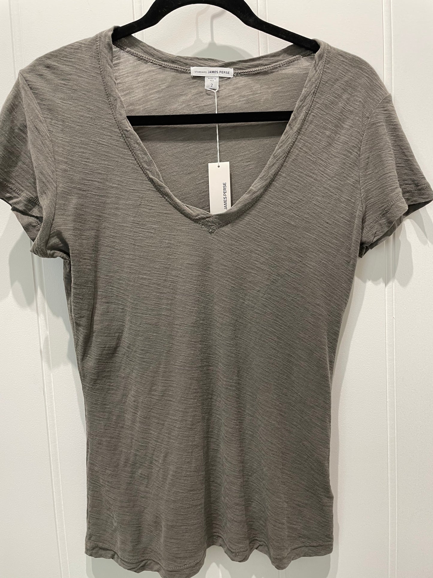 JAMES PERSE - v neck slub tee