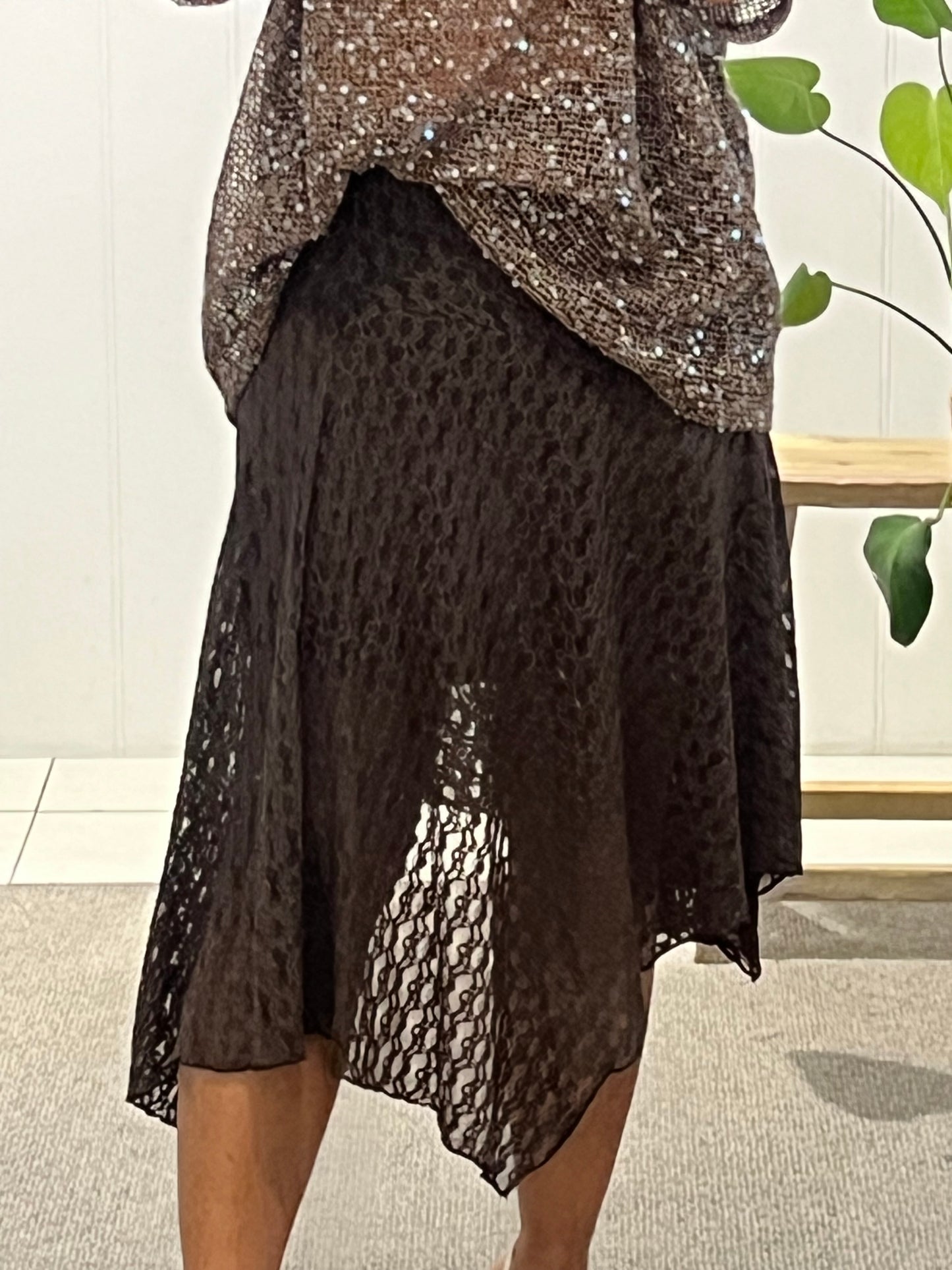 Lace Skirt - Brown