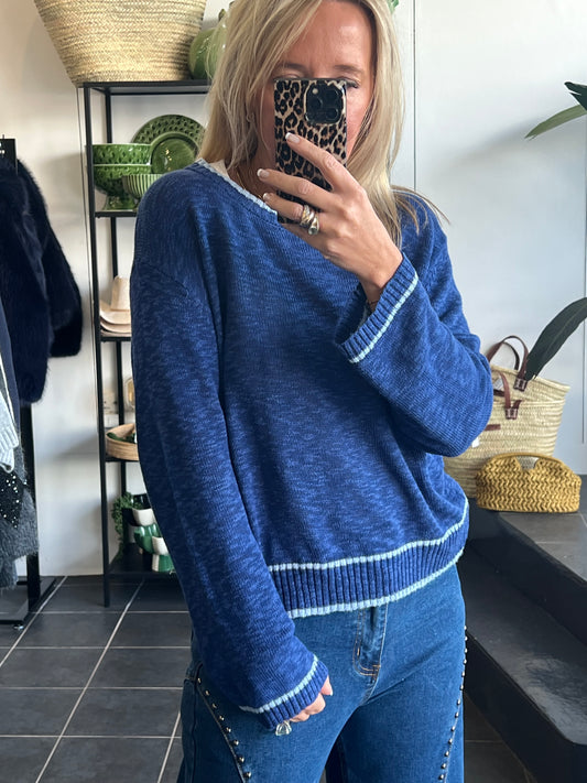 Light Weight Knit- blue