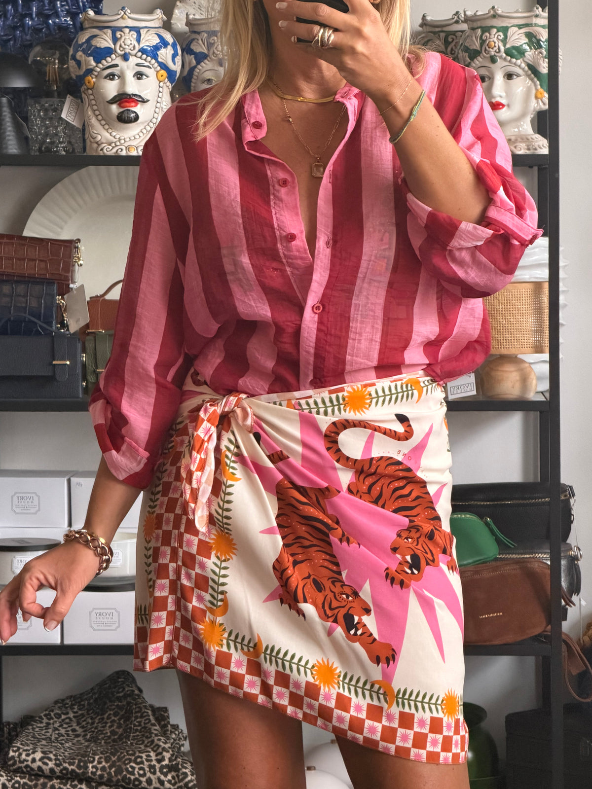 Mini Wrap Skirt- pink by Have One